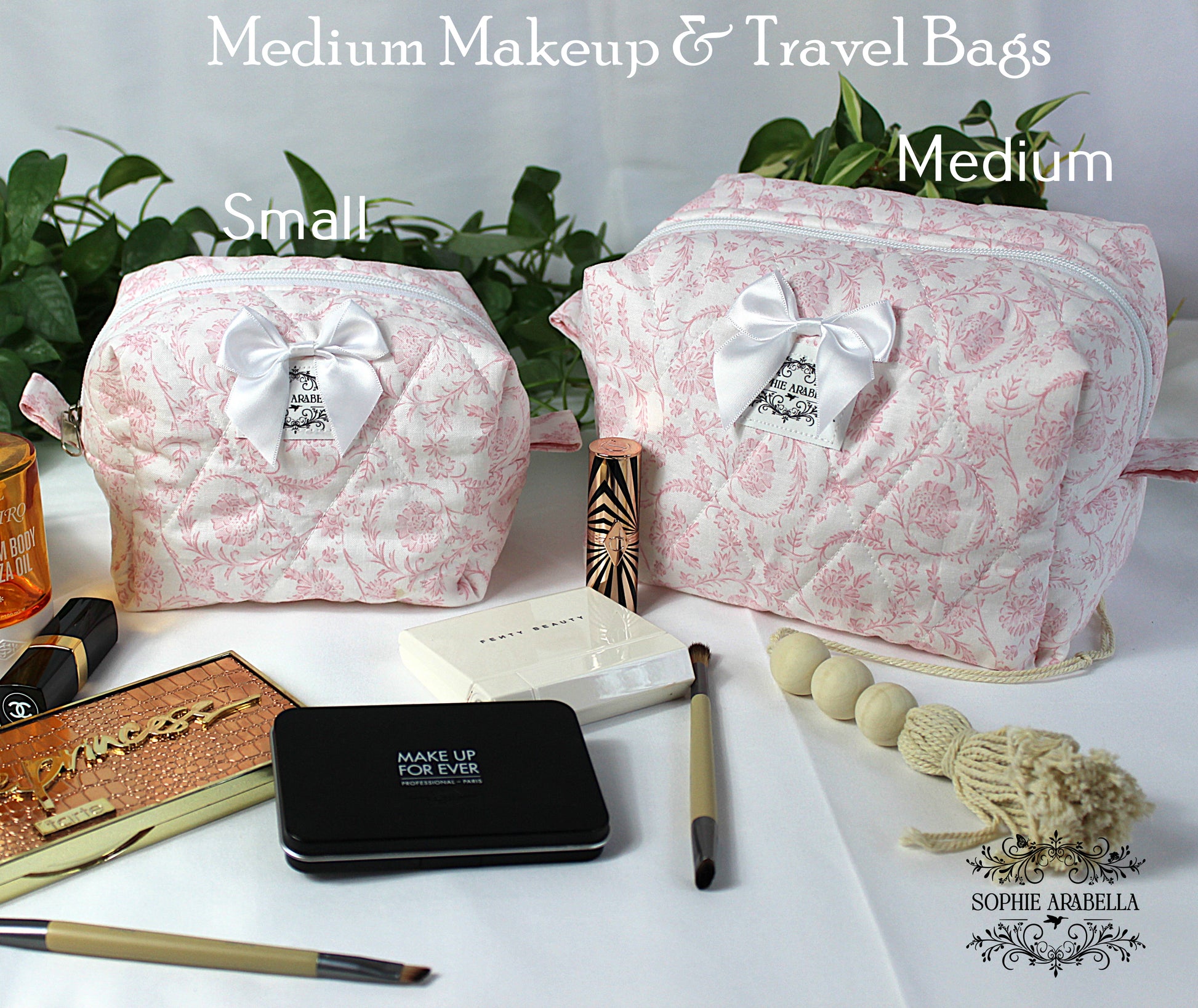 Makeup Bags - The Bella Pink Collection - Carry It All!