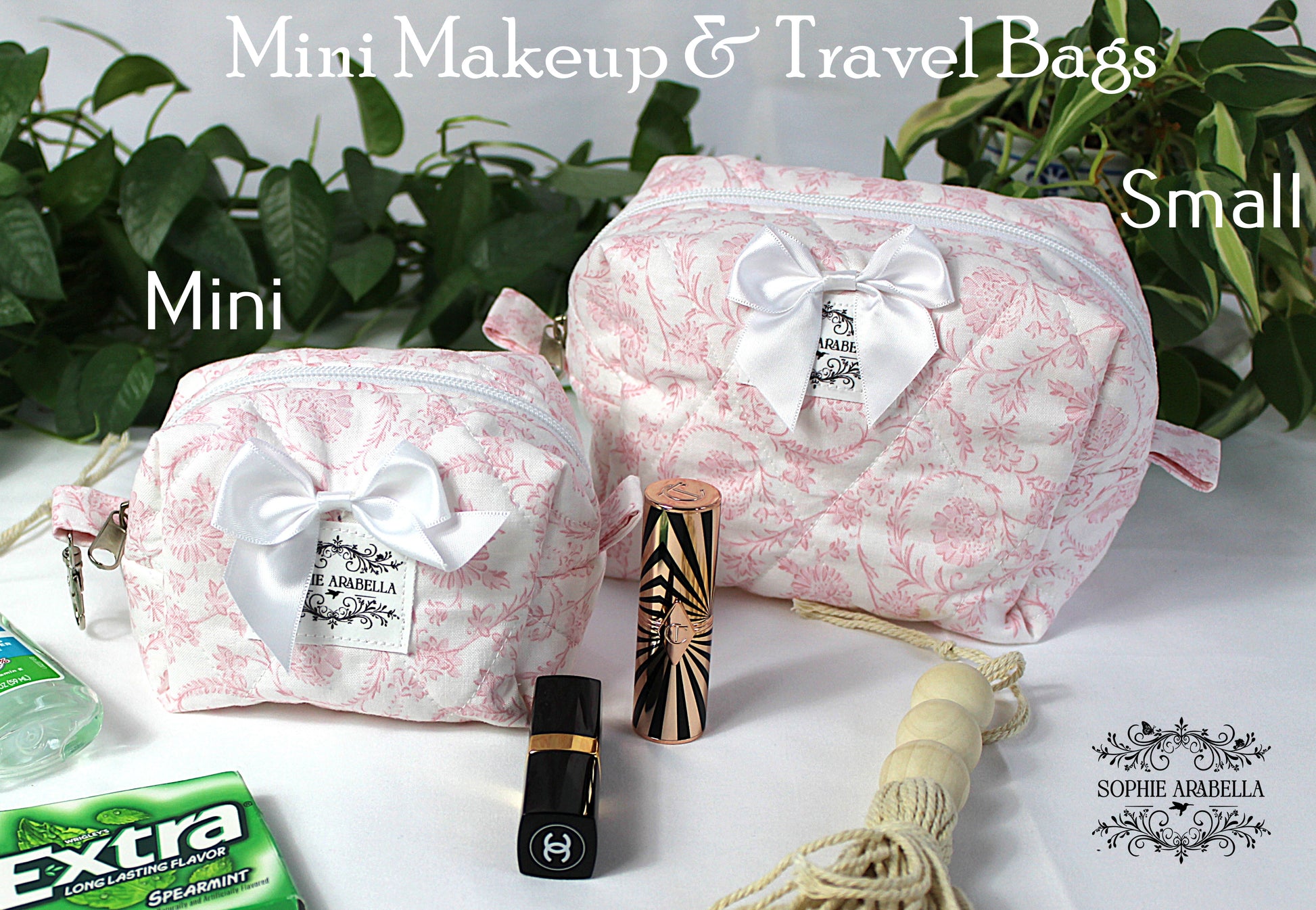 Makeup Bags - The Bella Pink Collection - Carry It All!