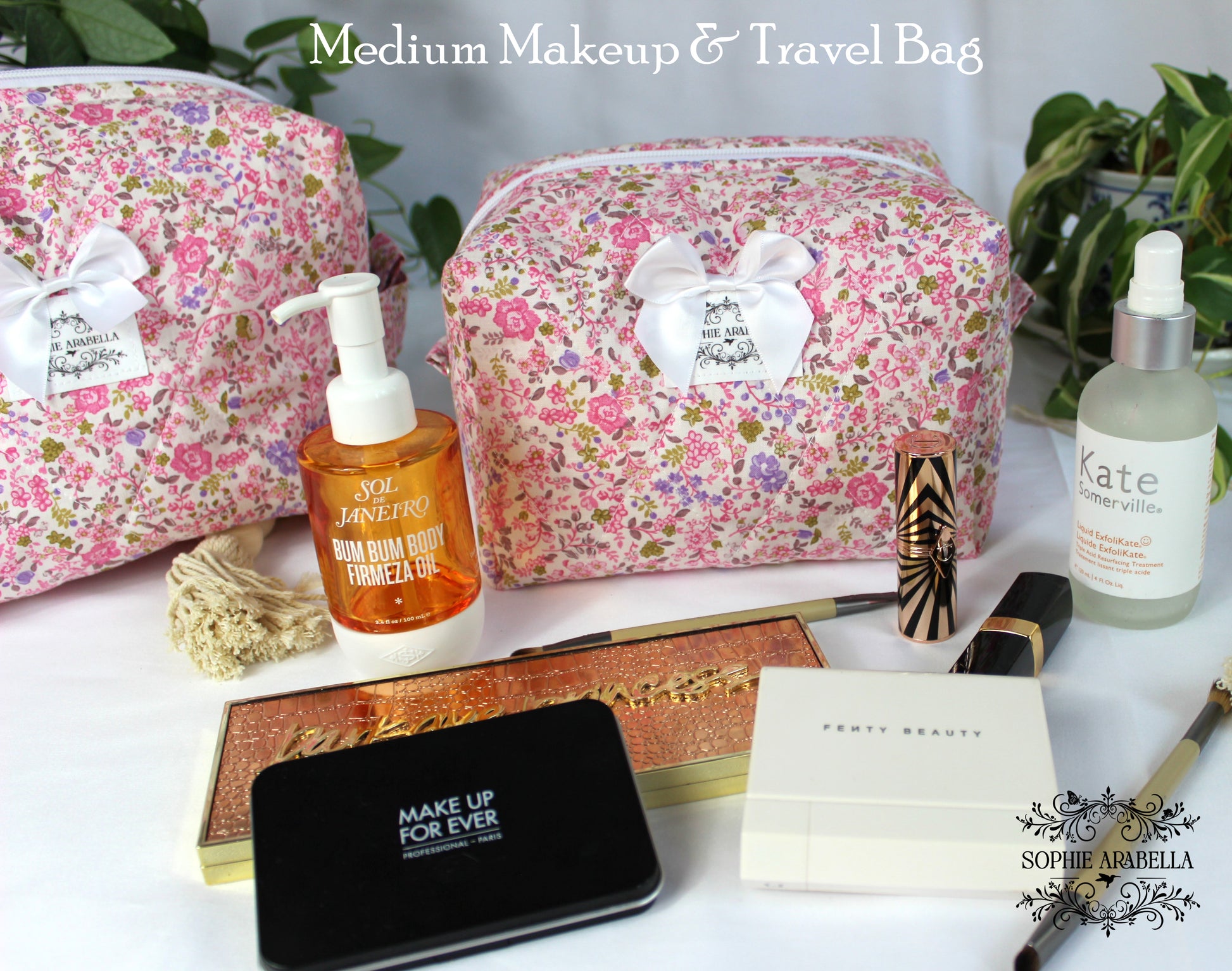 Makeup Bags - The Lucy Pink Collection - Carry It All!