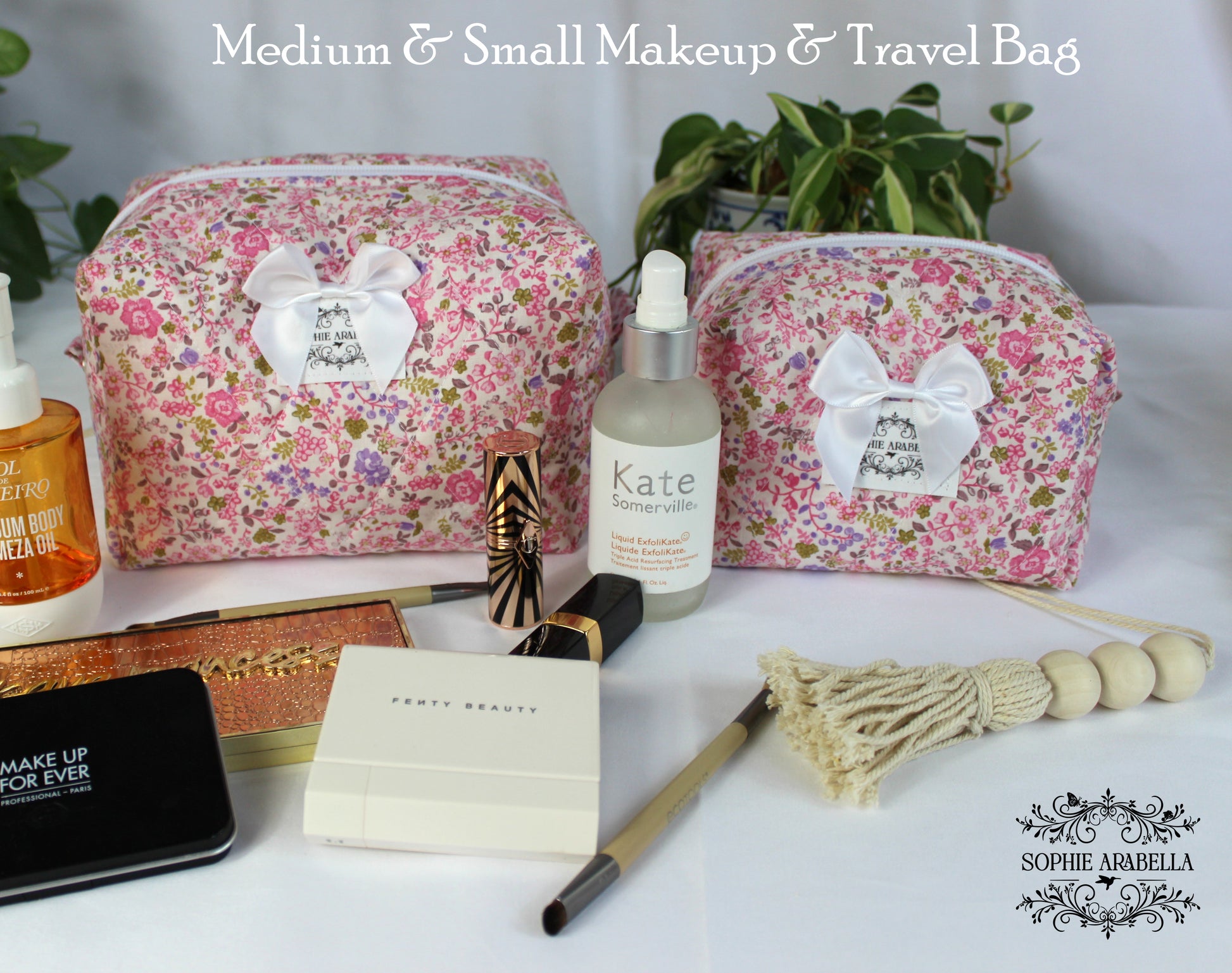 Makeup Bags - The Lucy Pink Collection - Carry It All!
