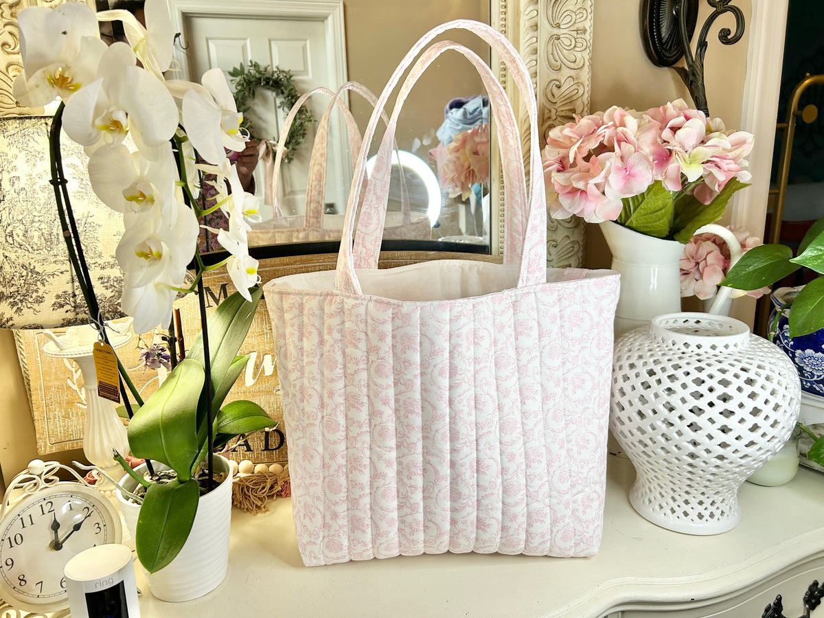 The Bella Quilted Tote Bag