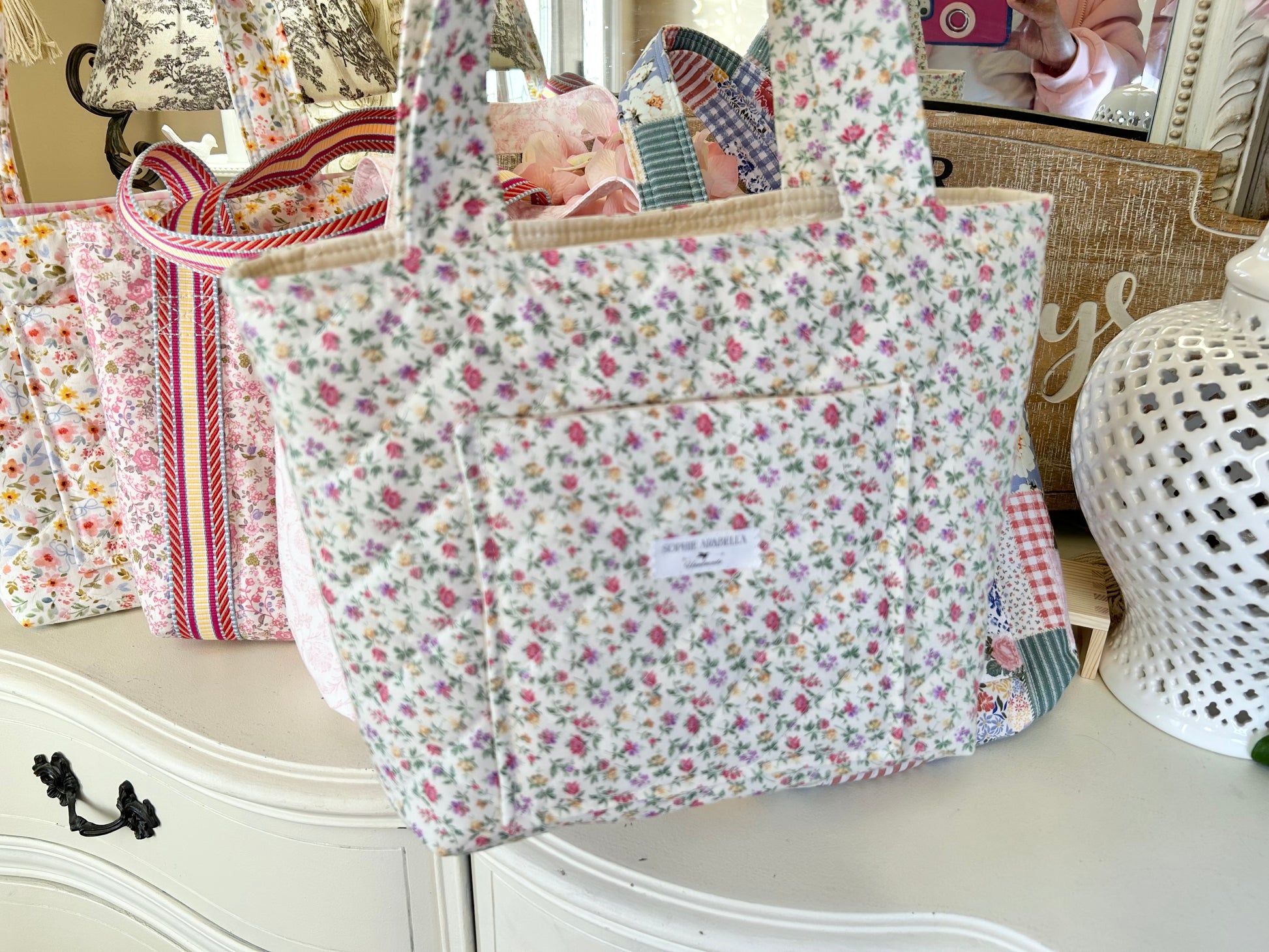 Sweet Petite Tote - Vintage Florals