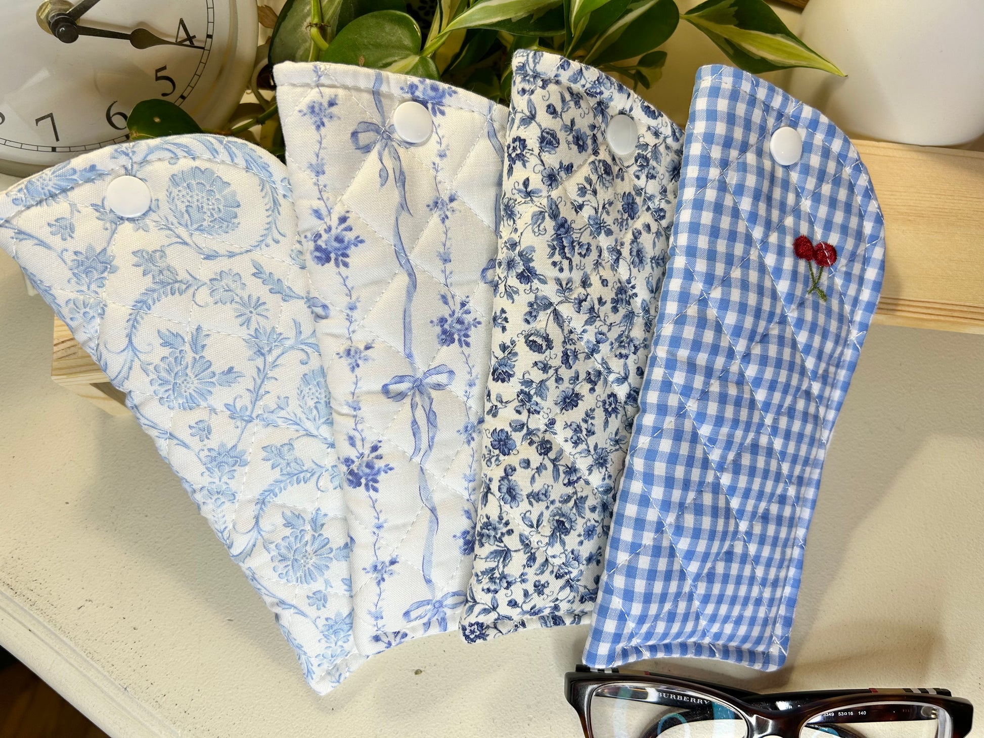 Eyeglasses Case - Emmy Blue Floral