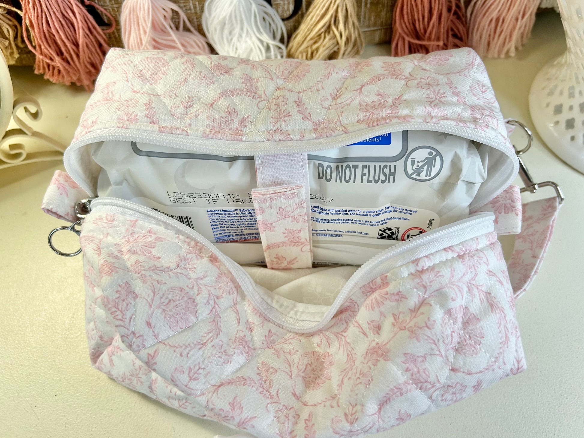 Wipes Bag - Bella Pink