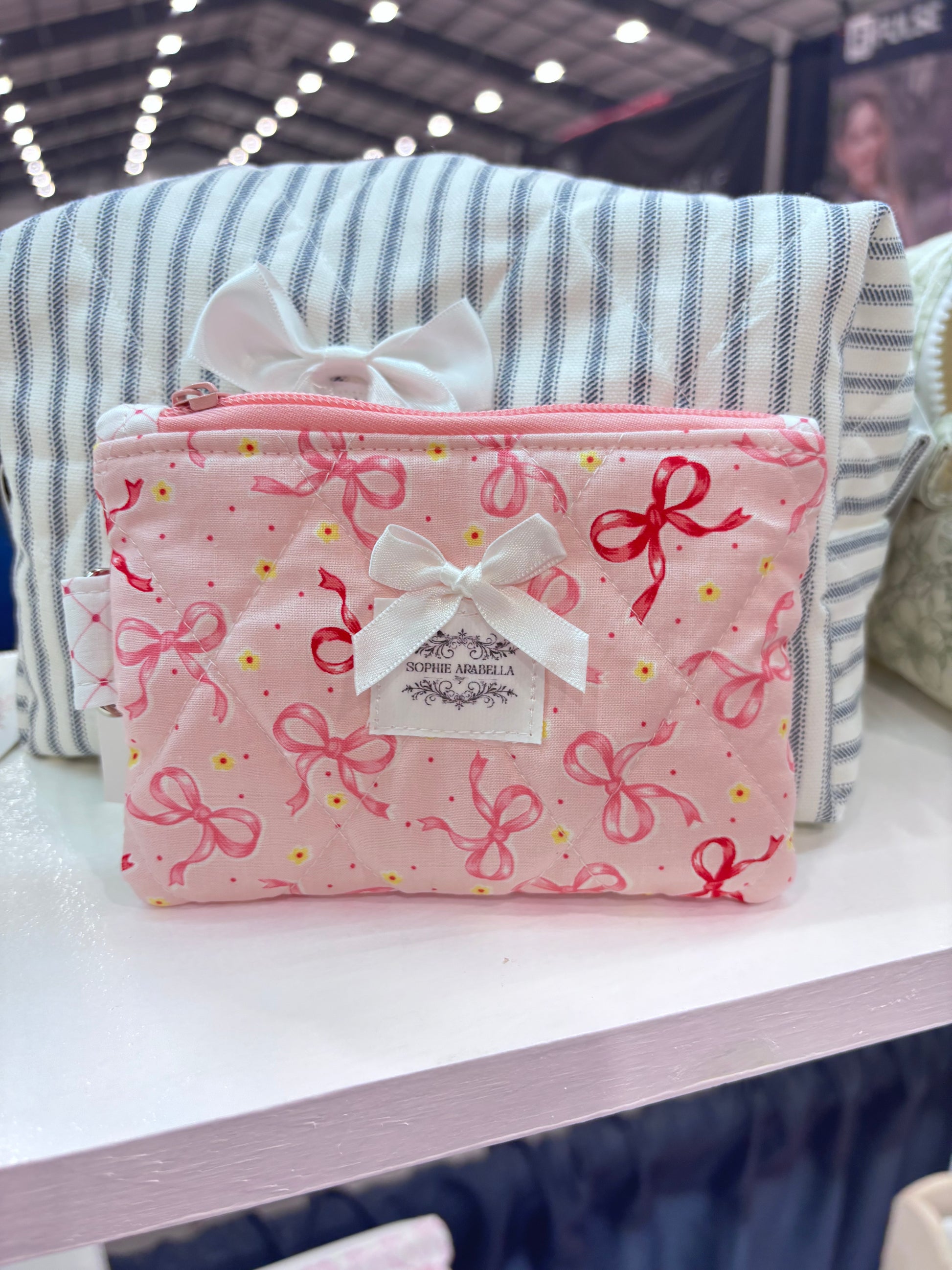 Pink Bows Zippered Wallet