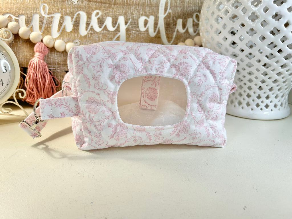 Wipes Bag - Bella Pink