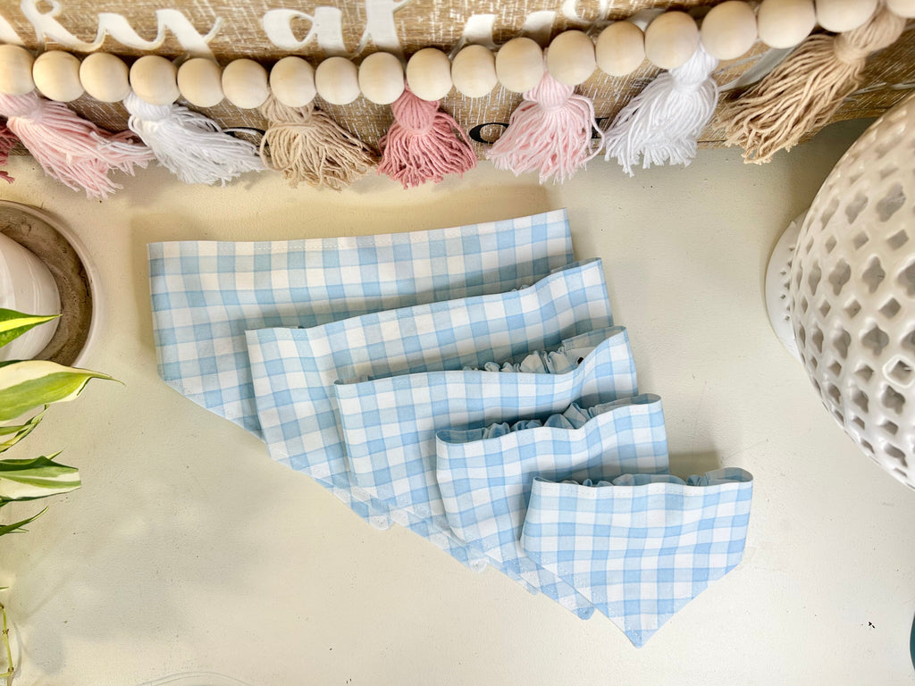 Light Blue & White Gingham