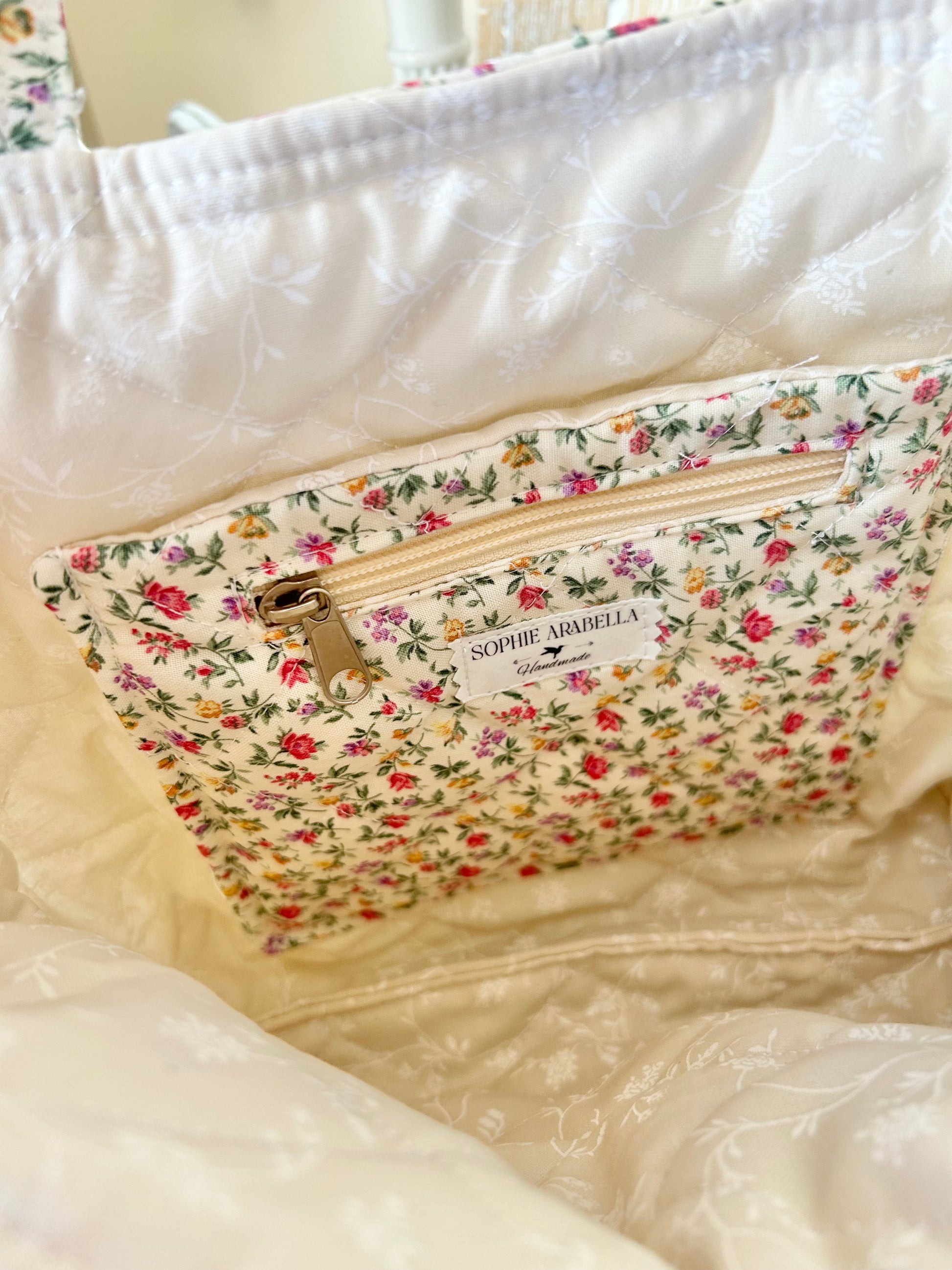 Sweet Petite Tote - Vintage Florals