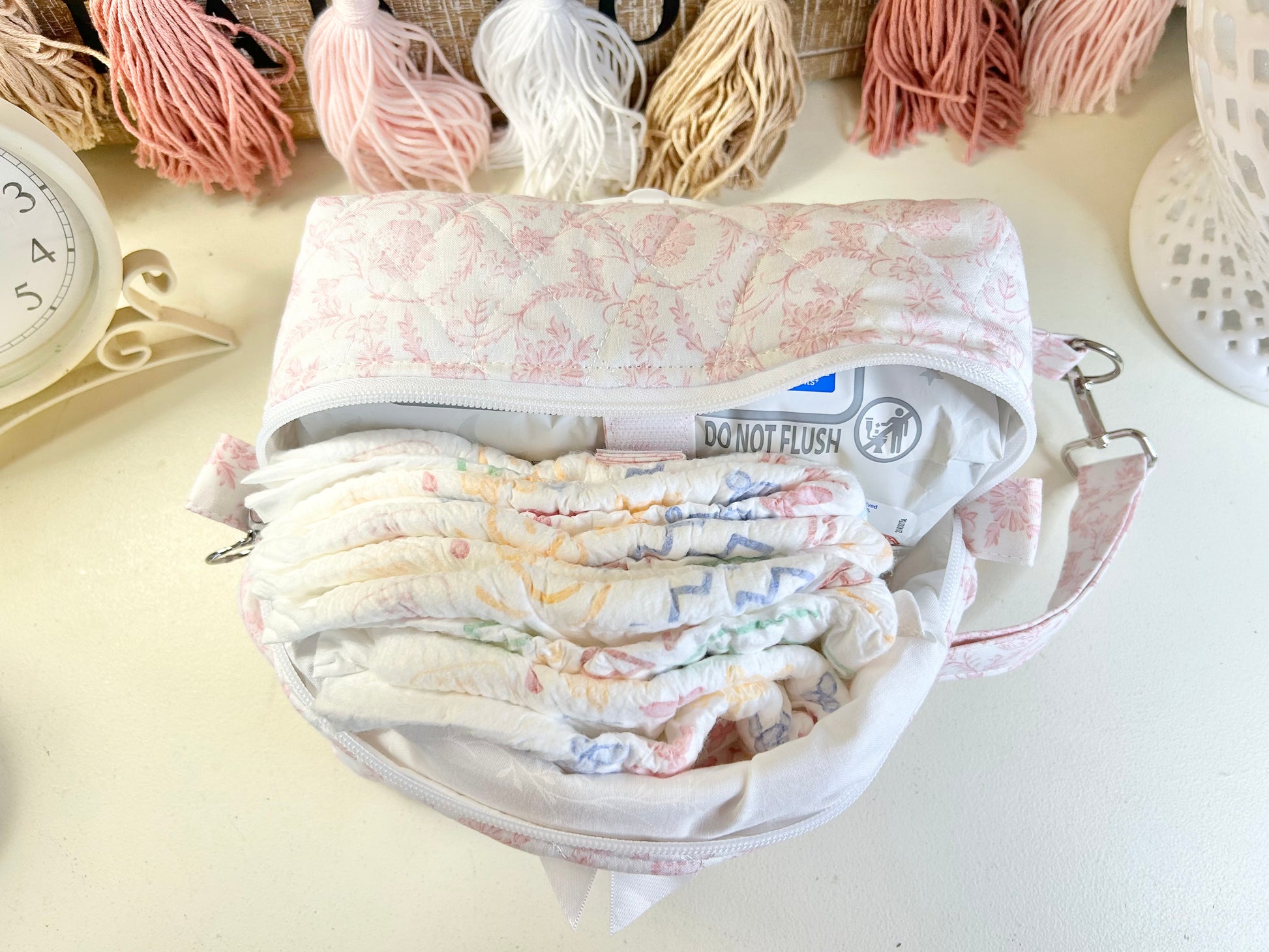 Wipes Bag - Bella Pink