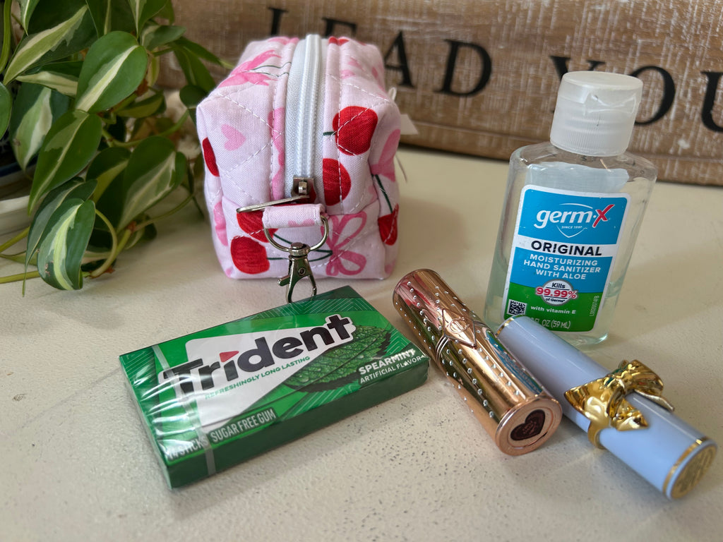 Charm Bag-Cherries & Bows Limited Quantity