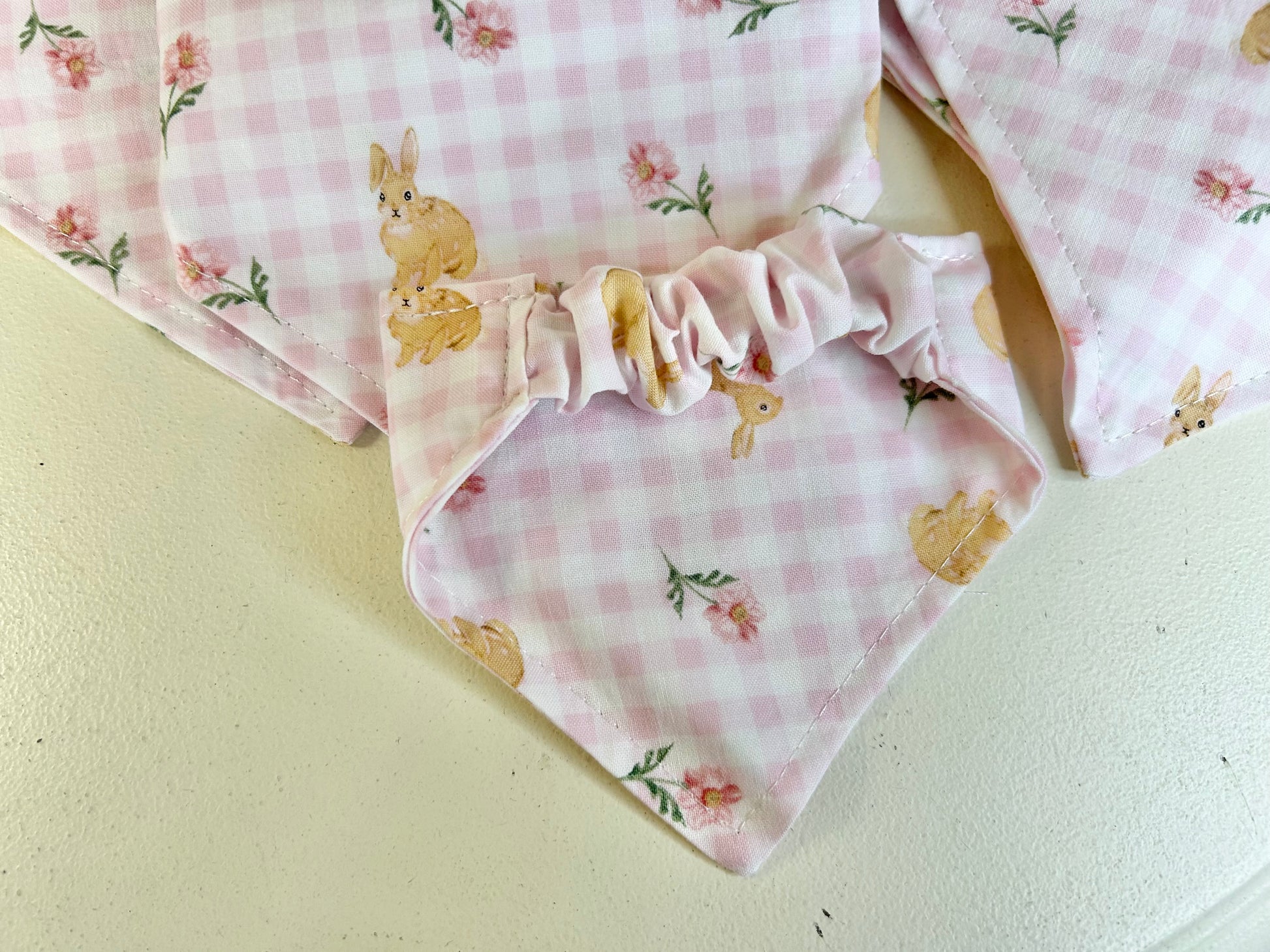 Bunnies & Pink Flowers