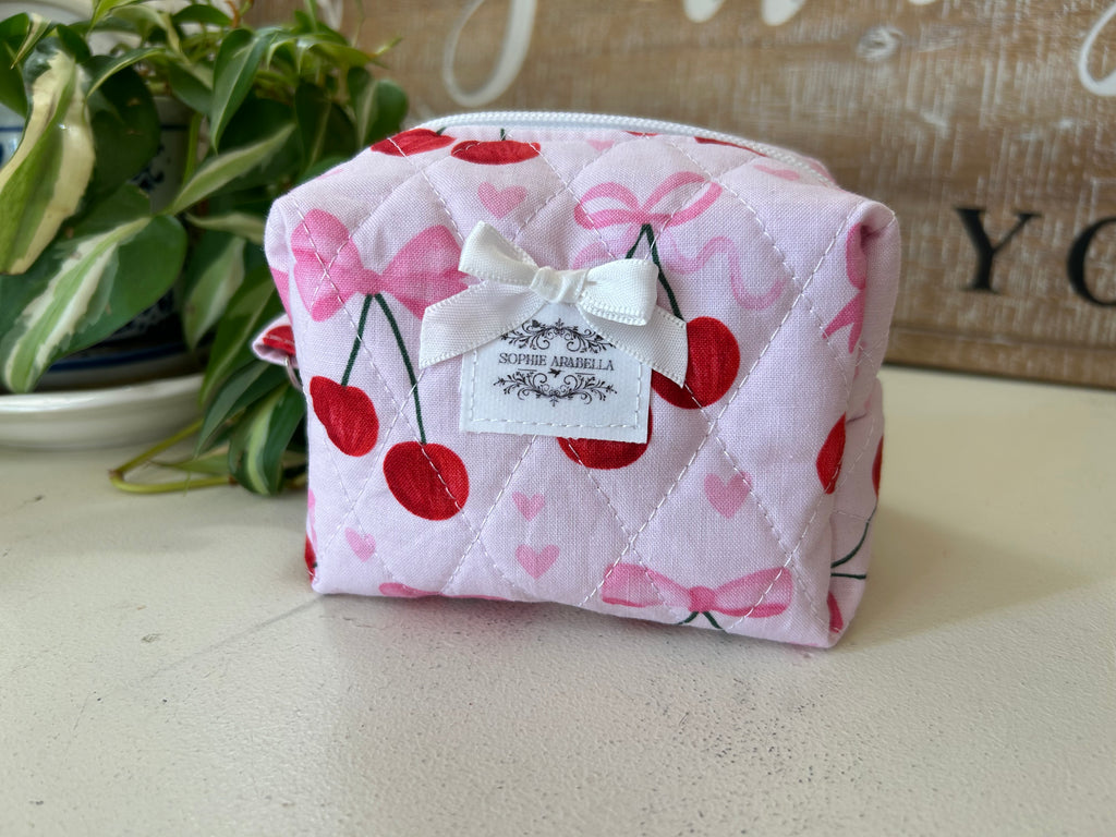 Charm Bag-Cherries & Bows Limited Quantity