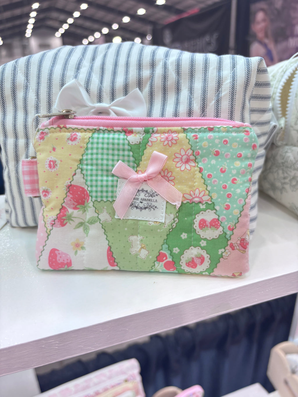 Strawberry Patchwork Zippered Wallet