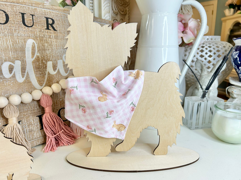 Bunnies & Pink Flowers