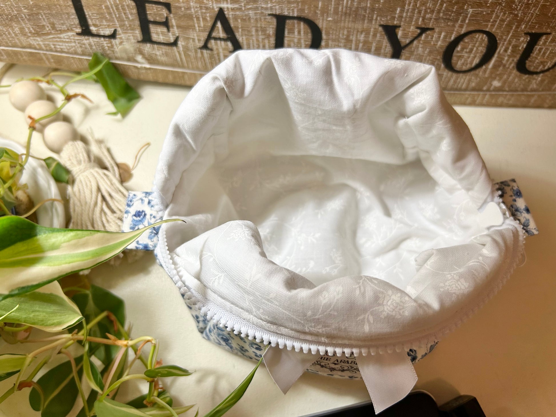 Small Makeup Bag - Emmy Blue Floral