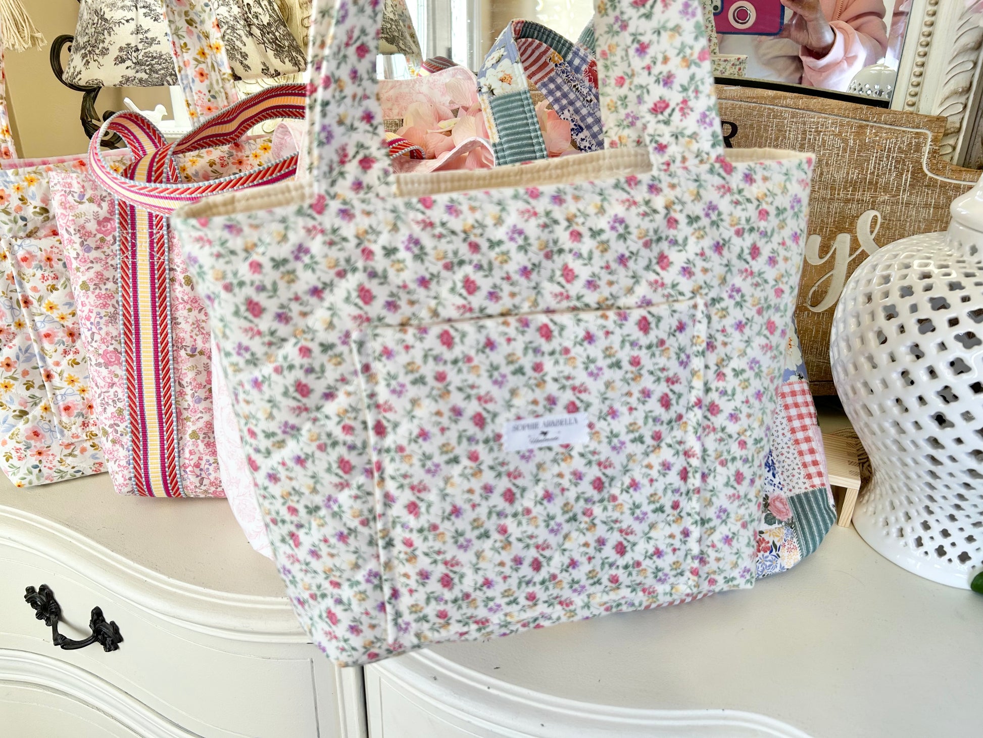 Sweet Petite Tote - Vintage Florals