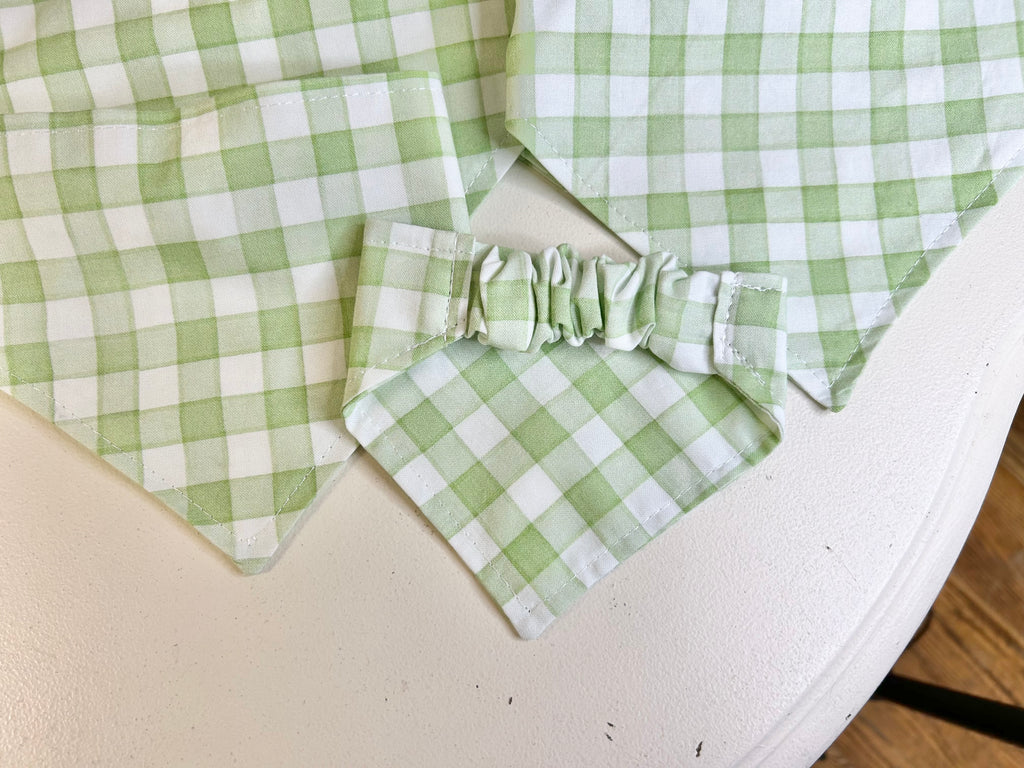 Green & White Gingham