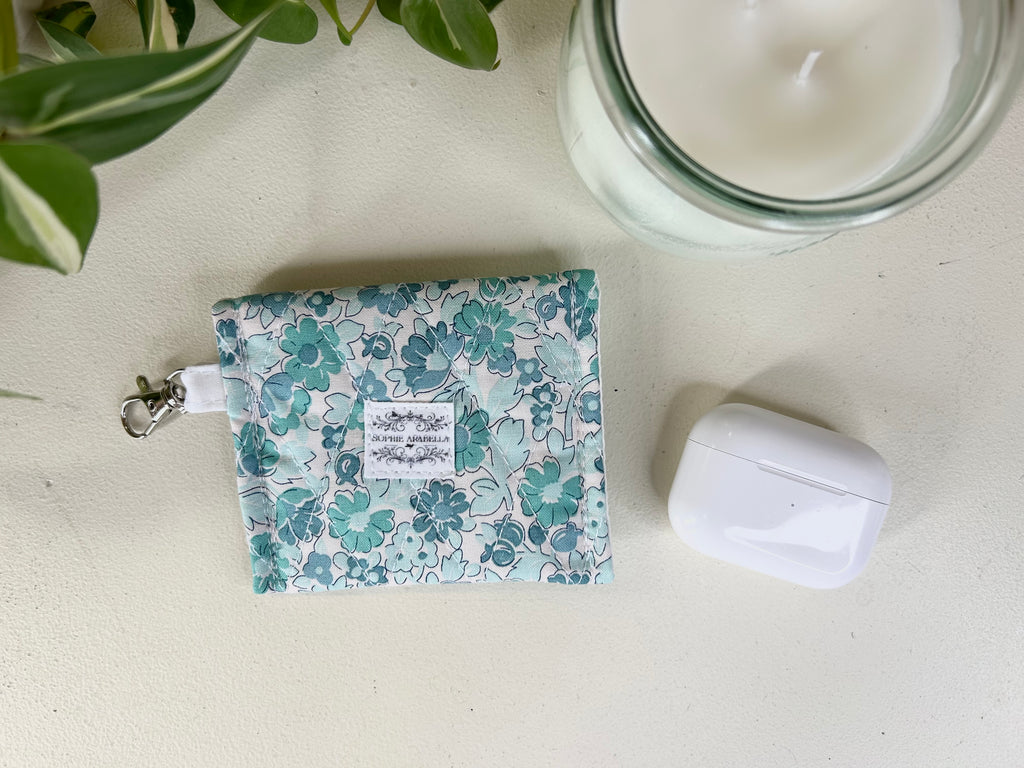 Mini Pouch - Floral Teal (Limited Edition)