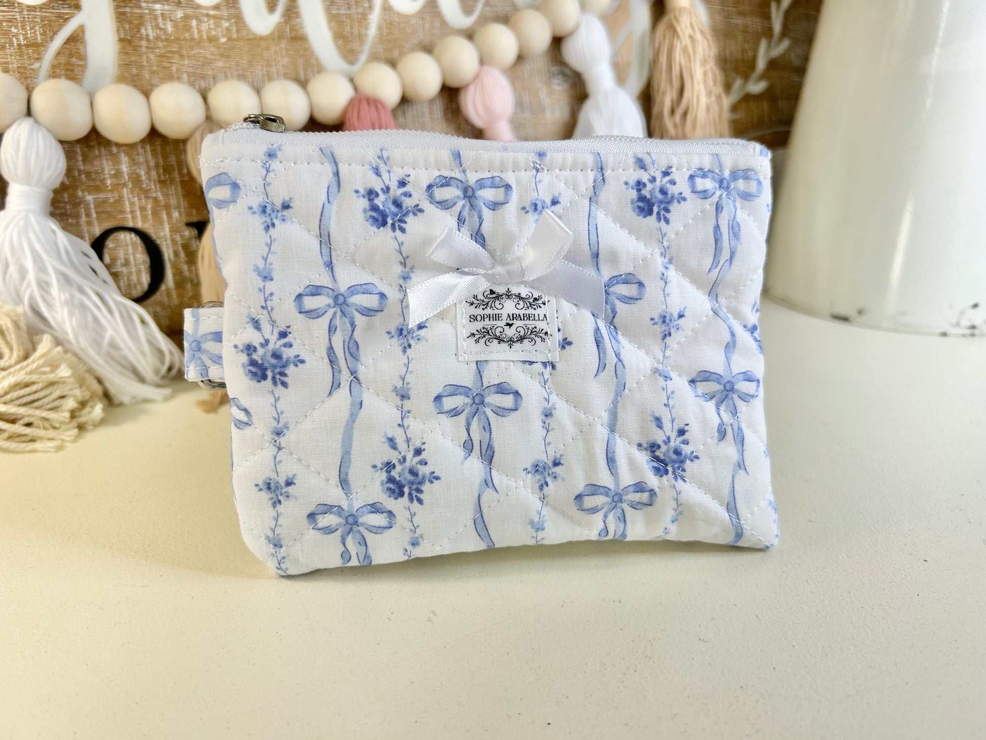 Wallet - Blue Bows & Ribbons