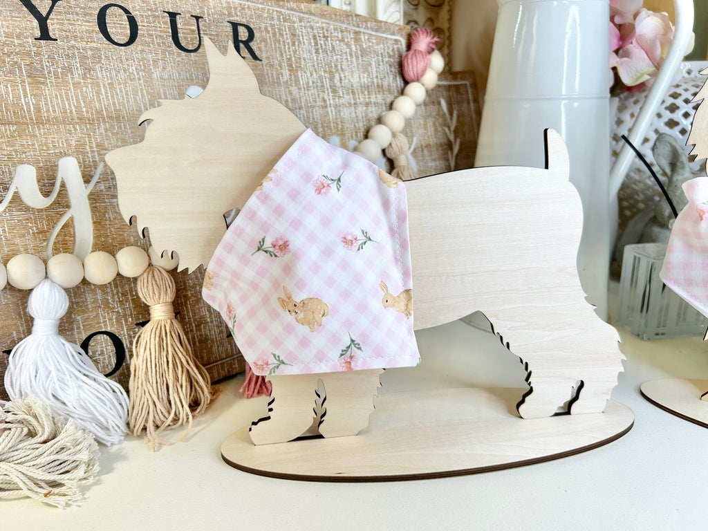 Bunnies & Pink Flowers