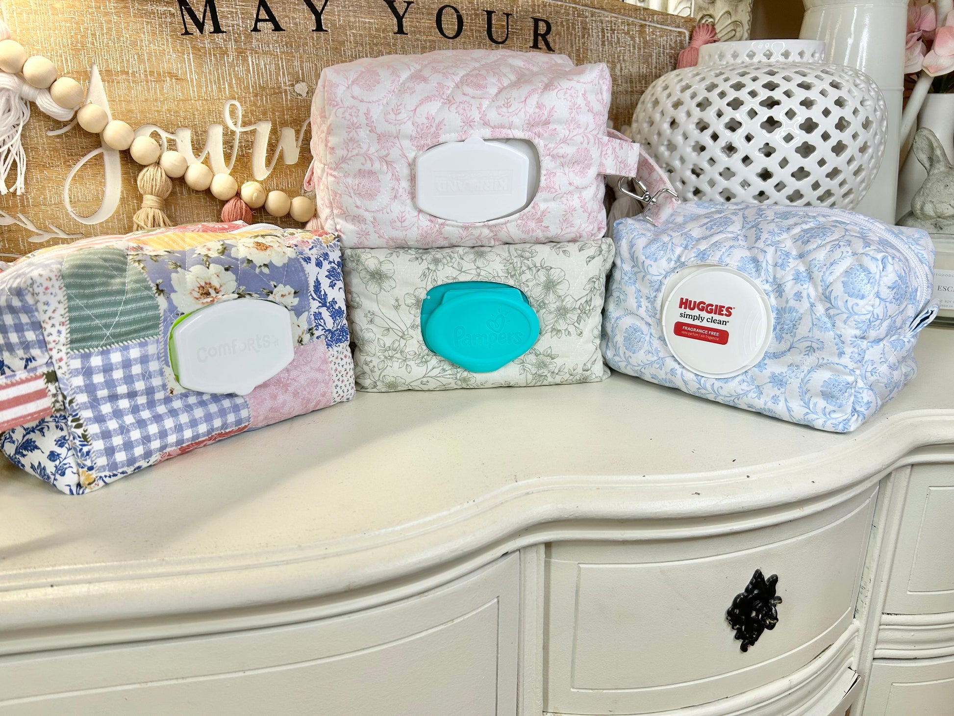 Wipes Bag - Bella Pink
