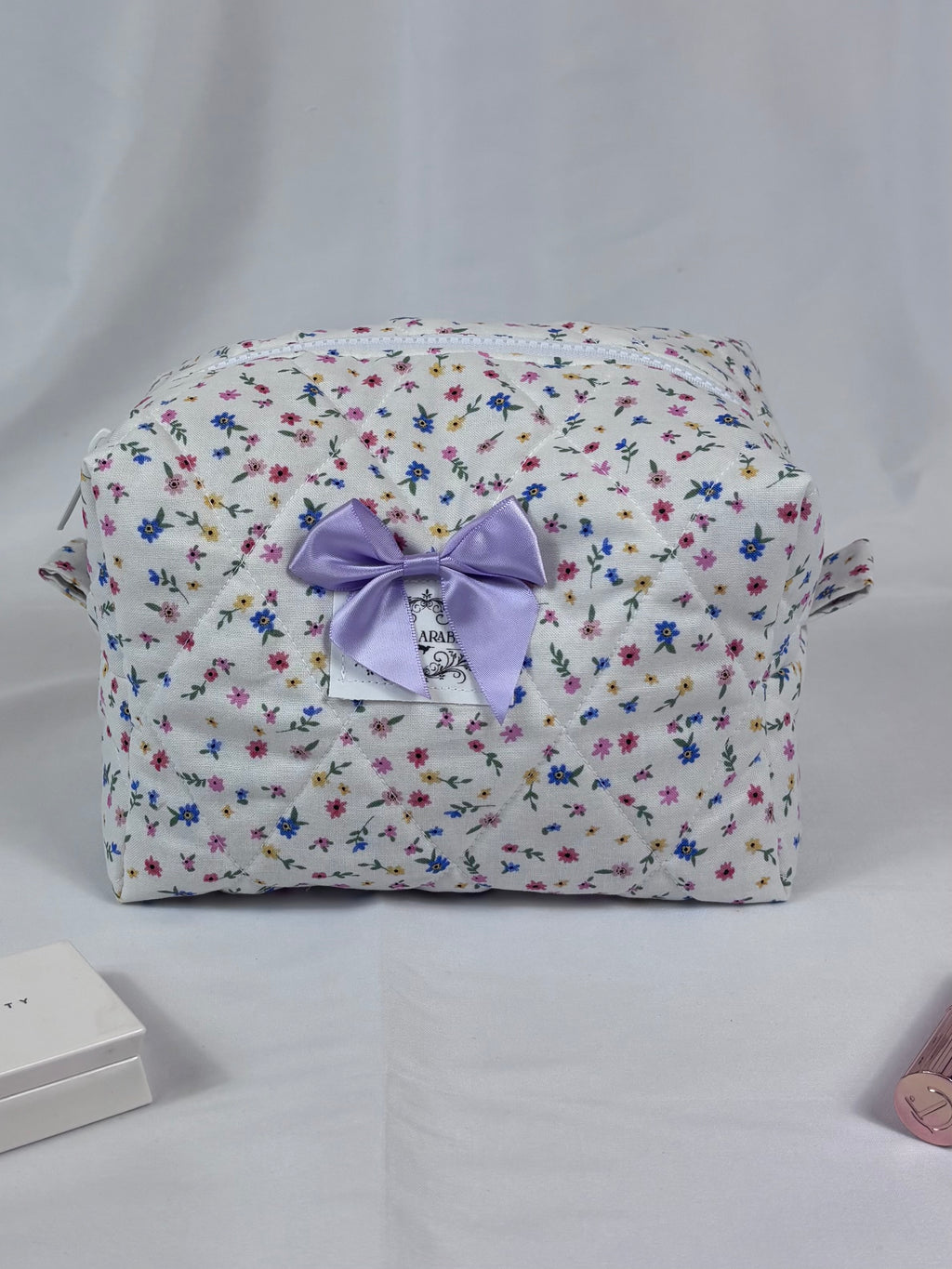 Summer Meadows Makeup Bag (Purple Gingham)