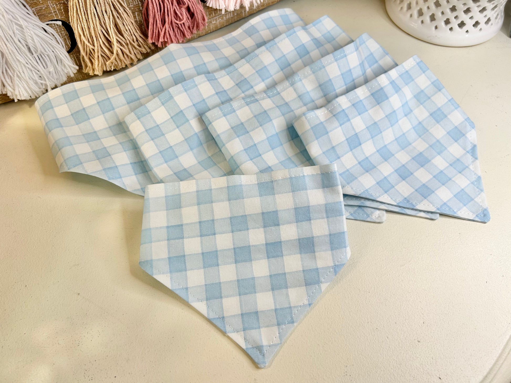 Light Blue & White Gingham