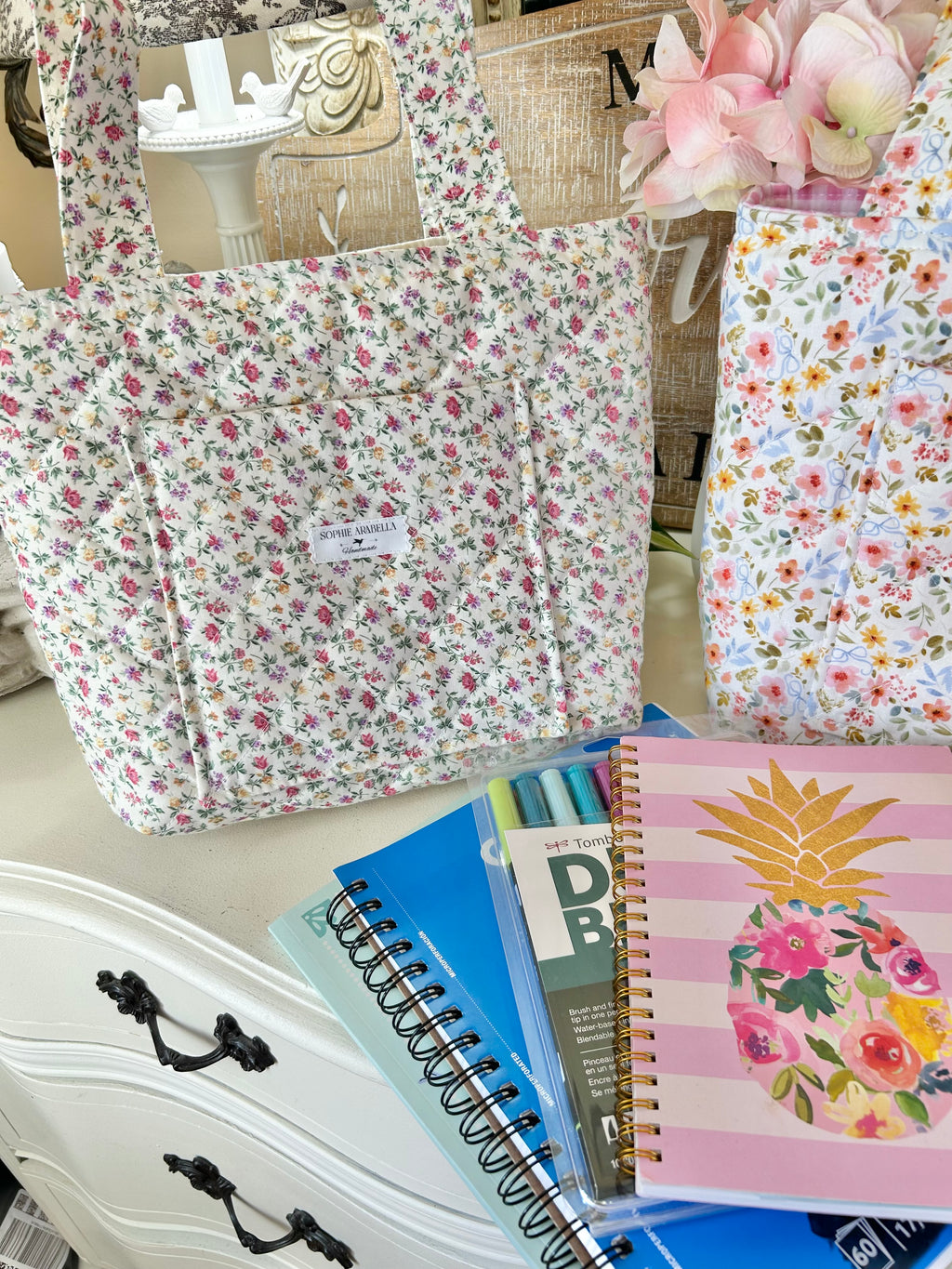 Sweet Petite Tote - Vintage Florals