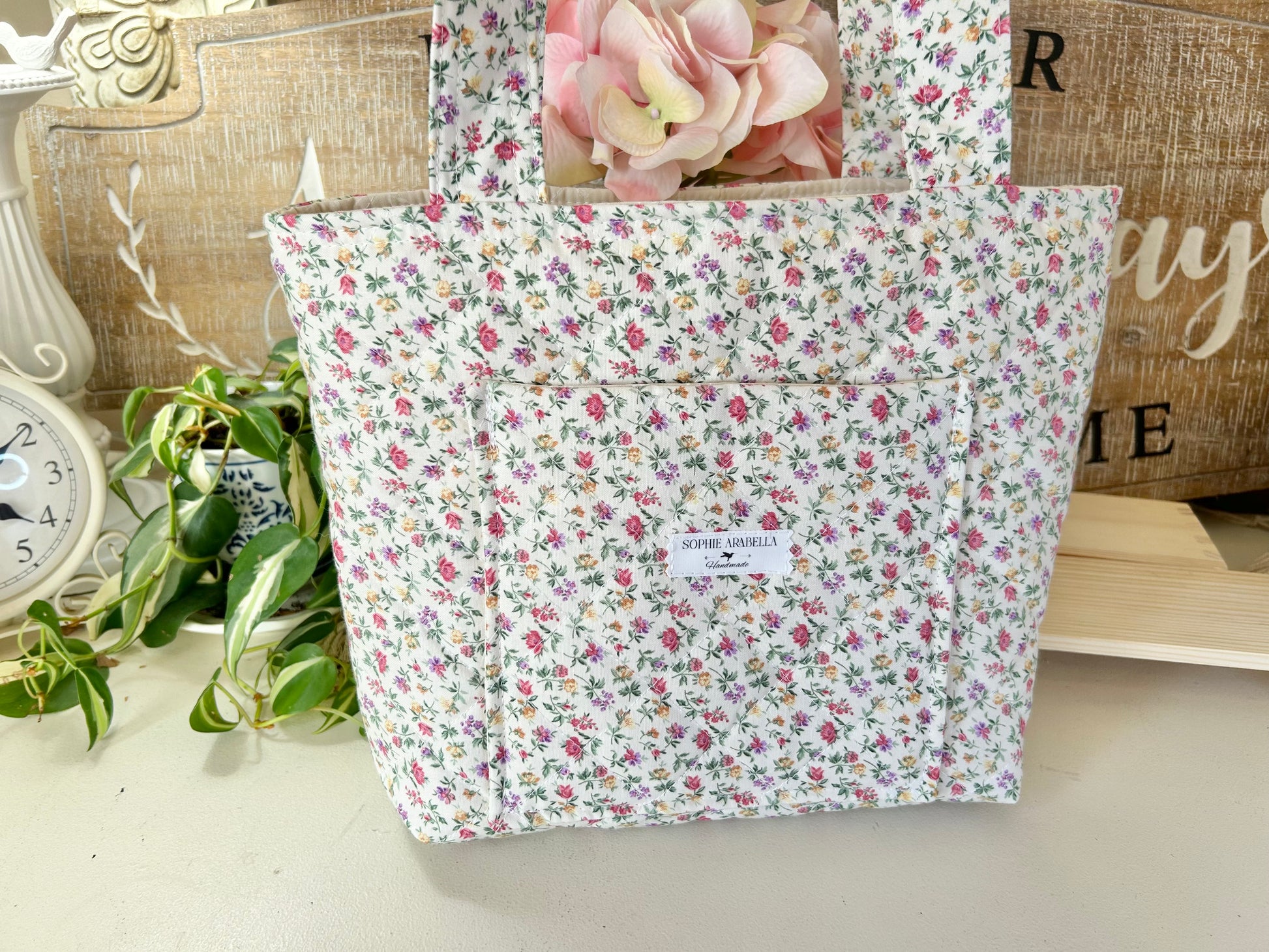 Sweet Petite Tote - Vintage Florals