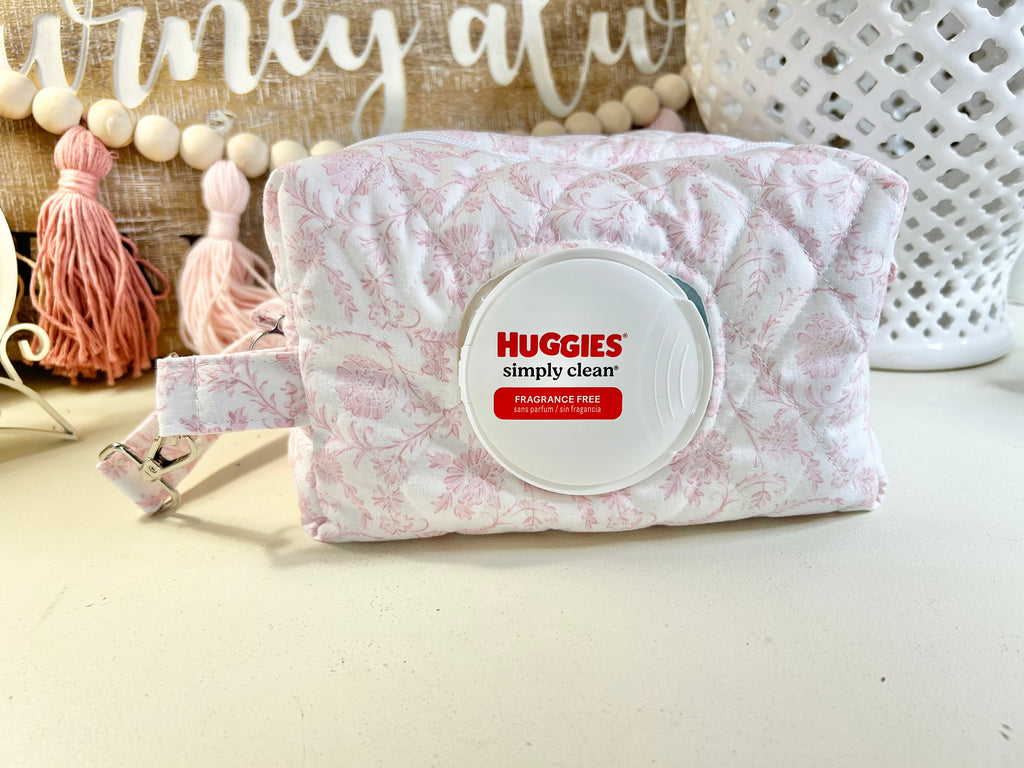 Wipes Bag - Bella Pink