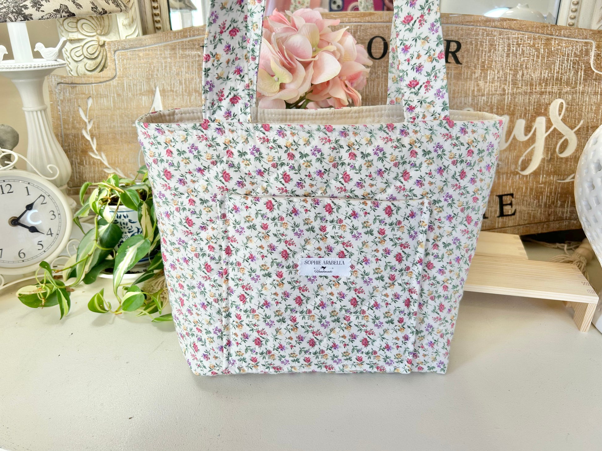 Sweet Petite Tote - Vintage Florals