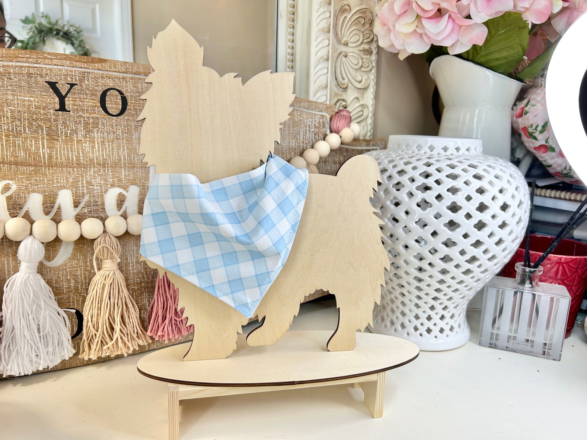 Light Blue & White Gingham