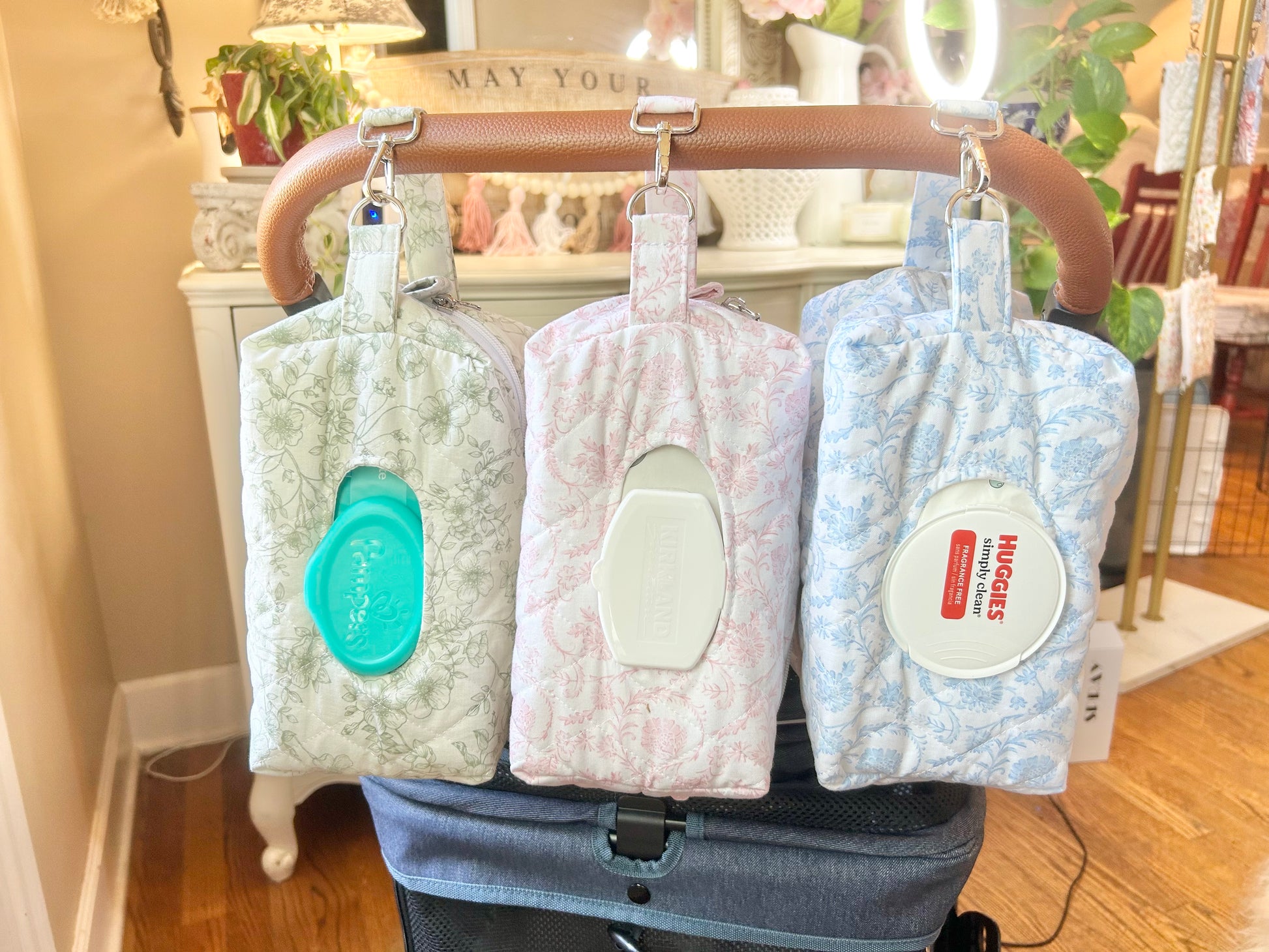 Wipes Bag - Bella Pink