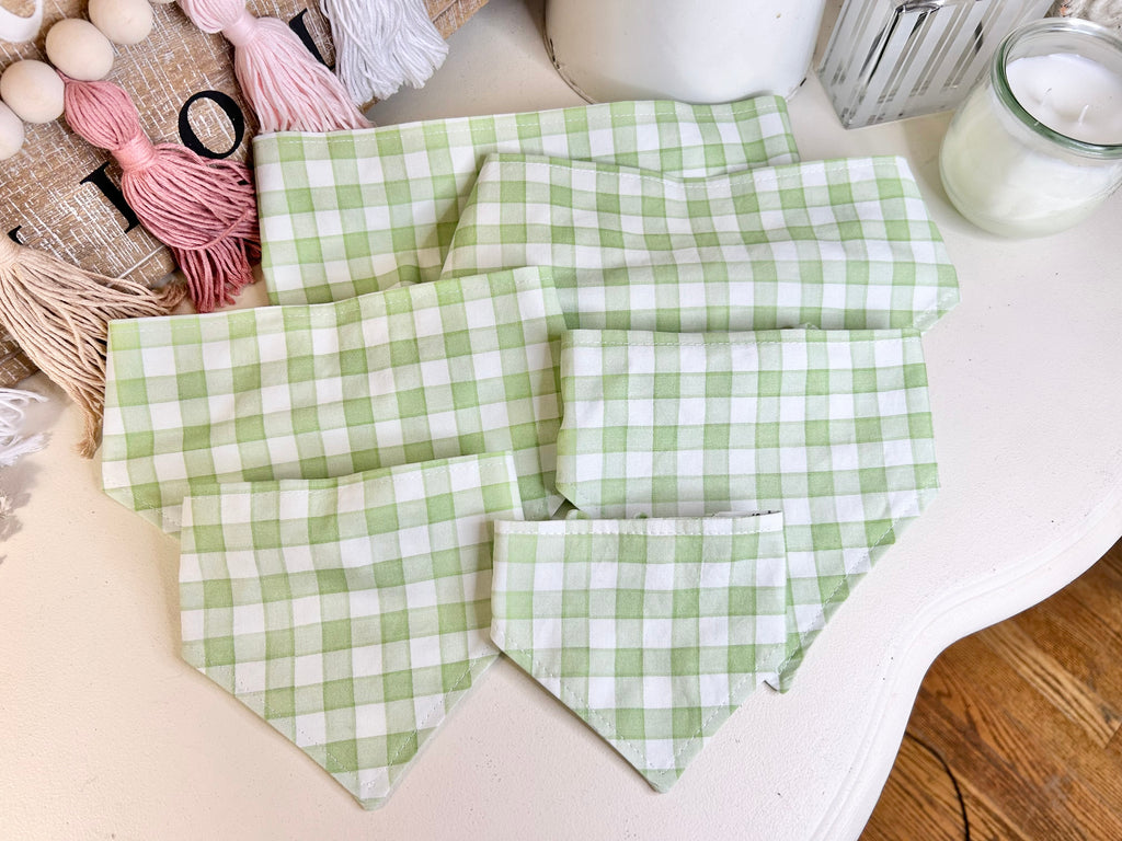 Green & White Gingham