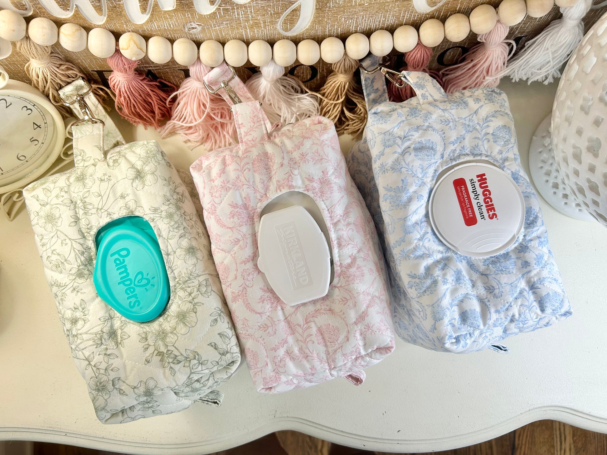 Wipes Bag - Bella Pink