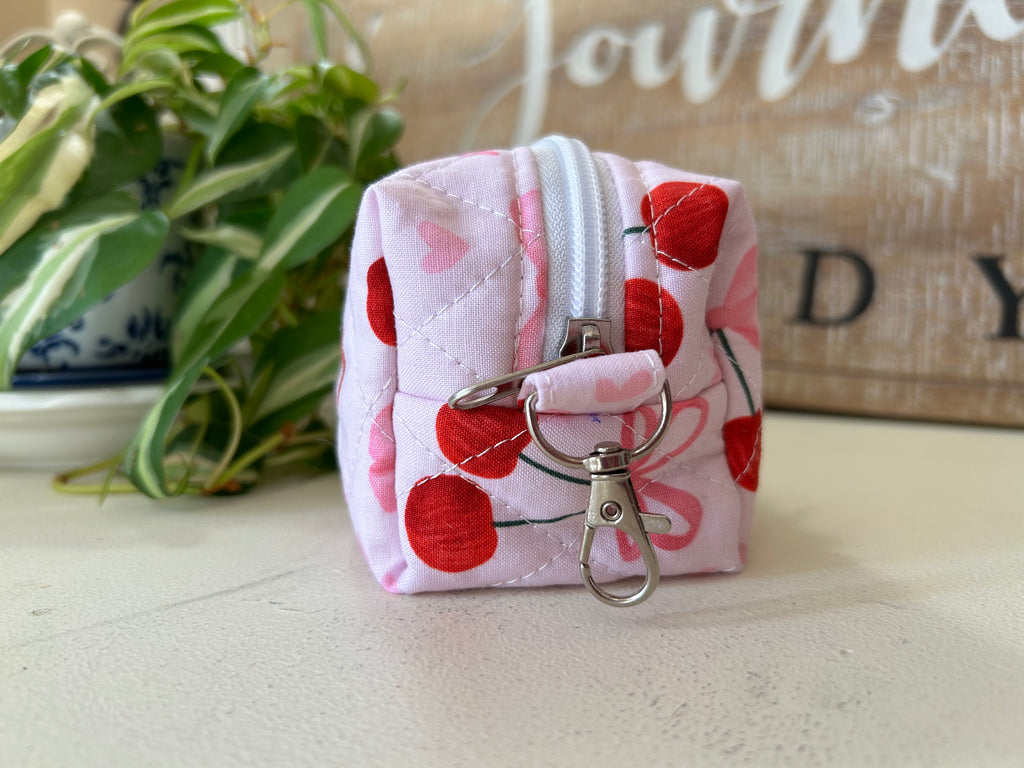 Charm Bag-Cherries & Bows Limited Quantity