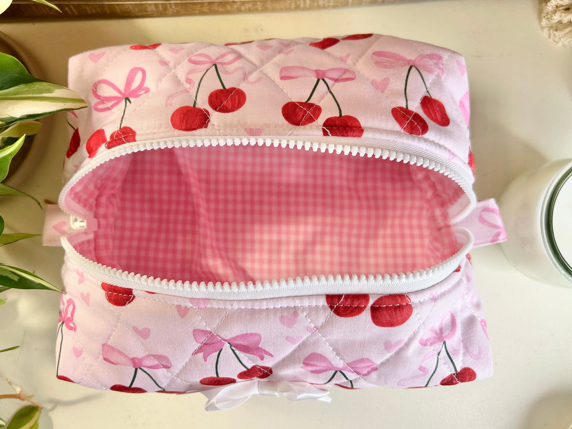 Trousse de maquillage - Cerises et Nœuds (Édition limitée)