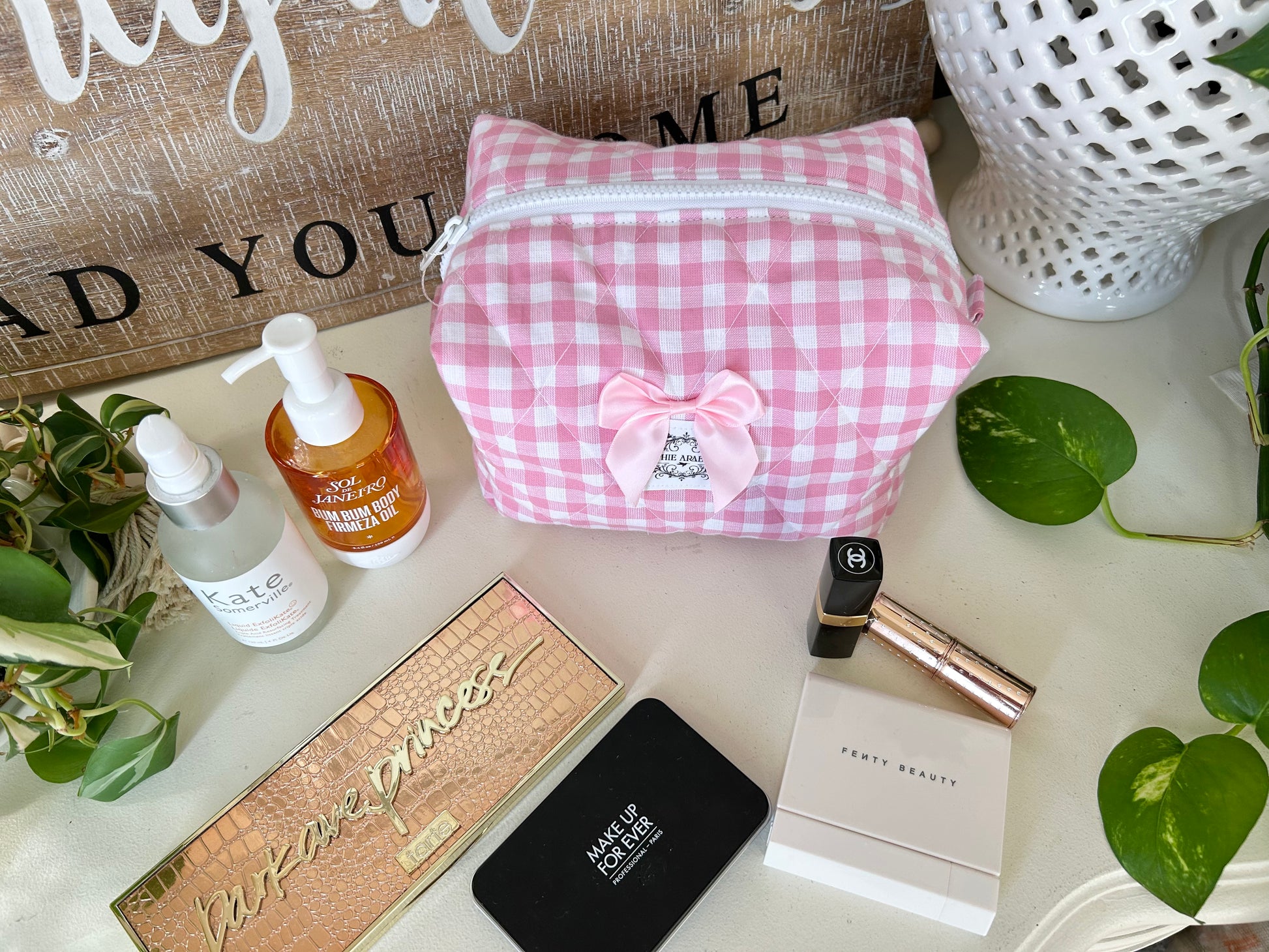 Pretty in Pink Makeup Bag
