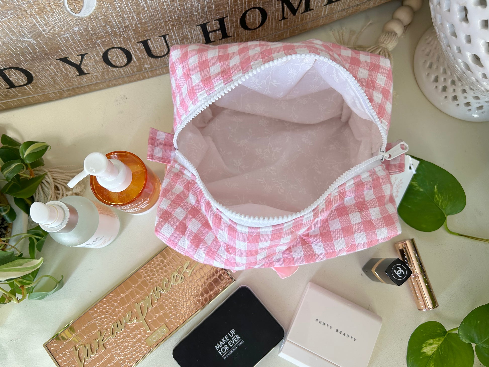 Pretty in Pink Makeup Bag