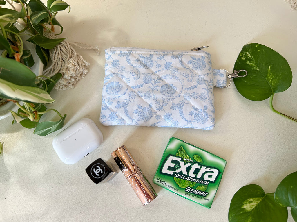 Bella Blue Zippered Wallet