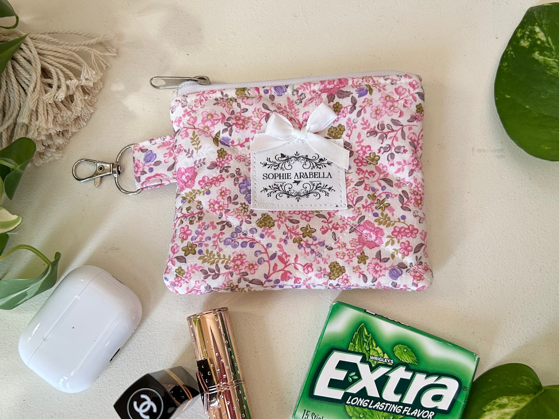 Lucy Pink Zippered Wallet