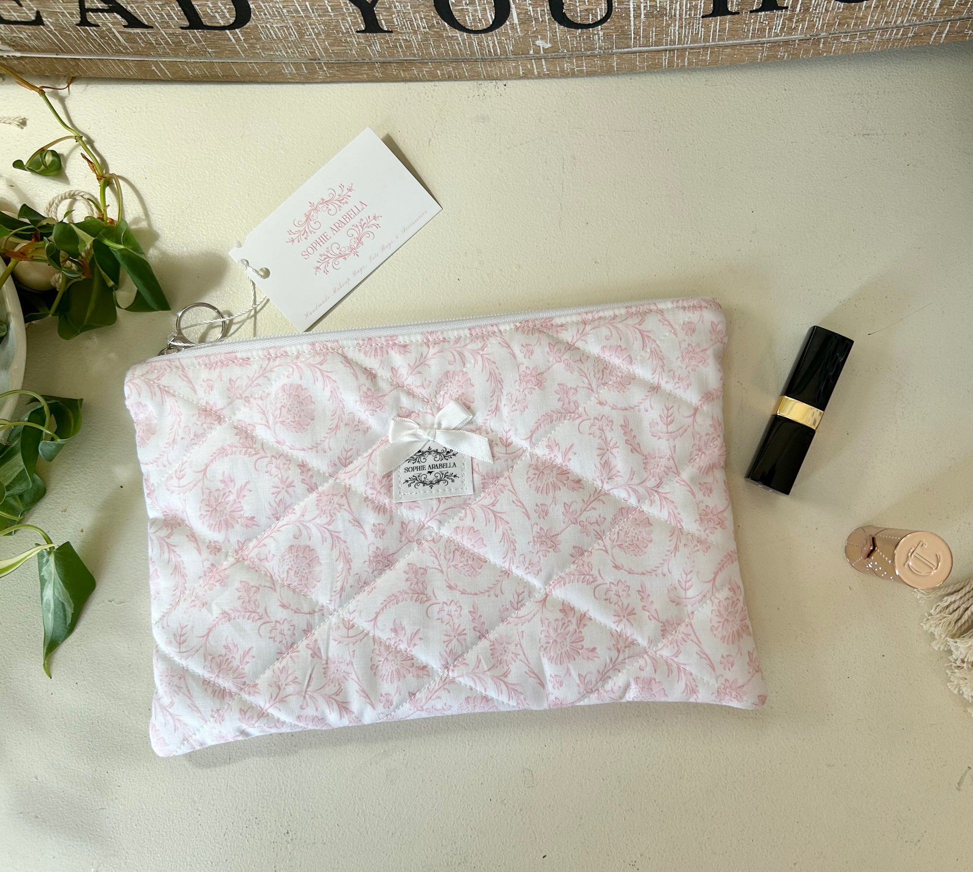 Bella Pink Cosmetic Pouch