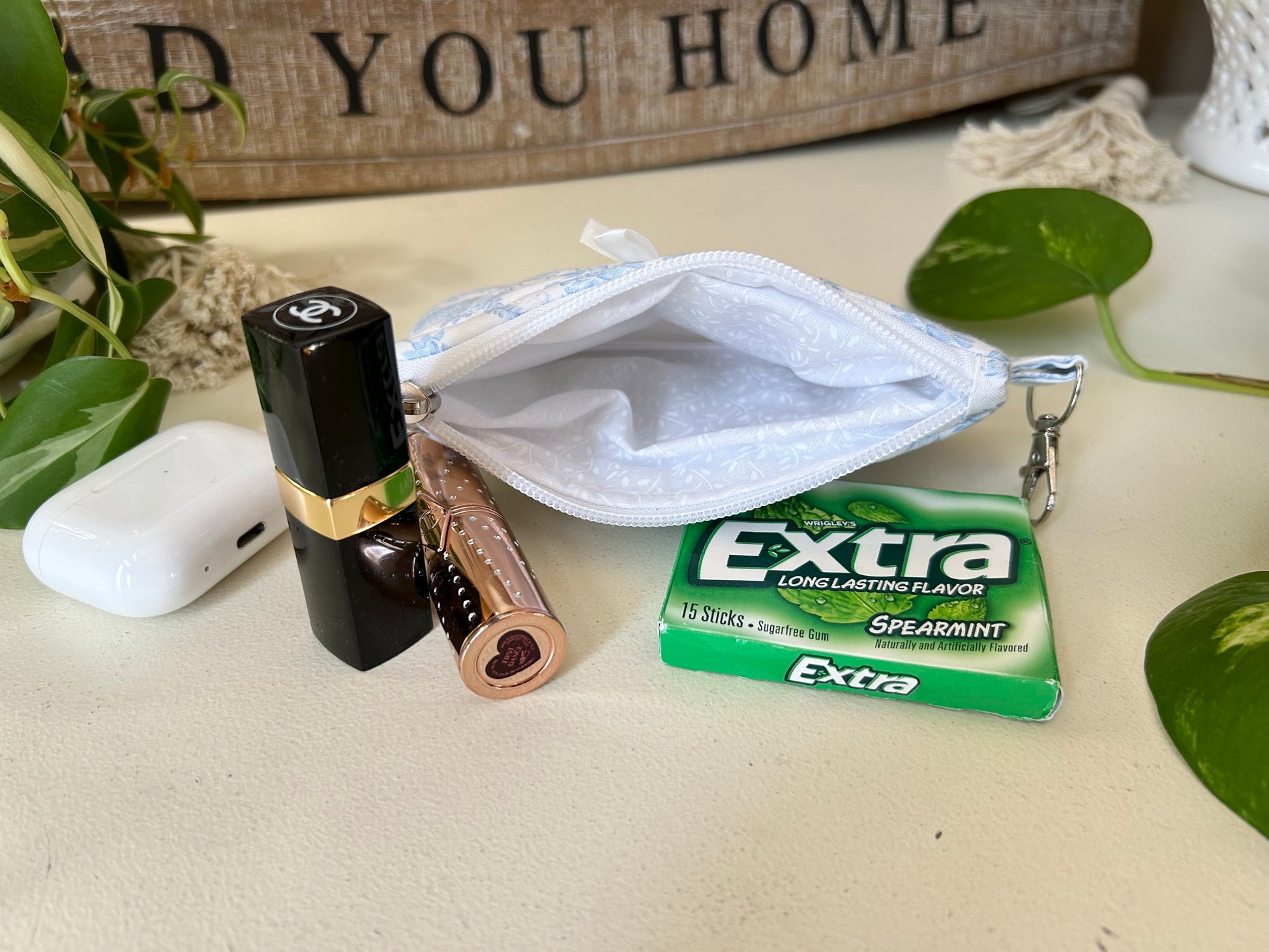 Bella Blue Zippered Wallet