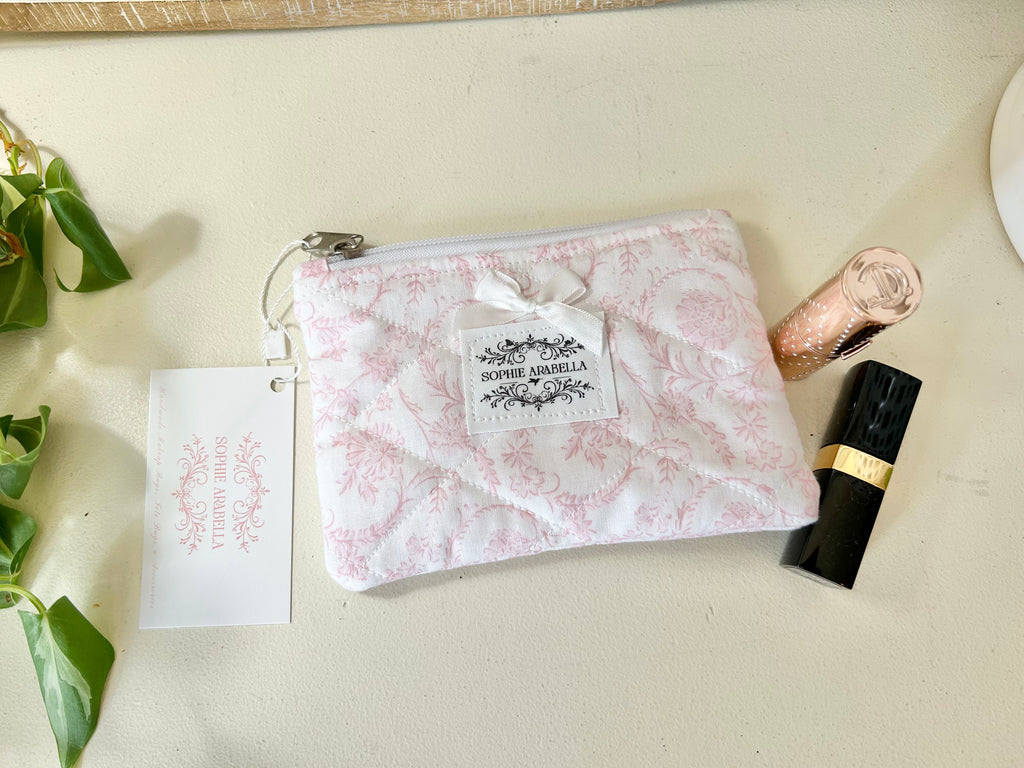 Bella Pink Mini Cosmetic Pouch