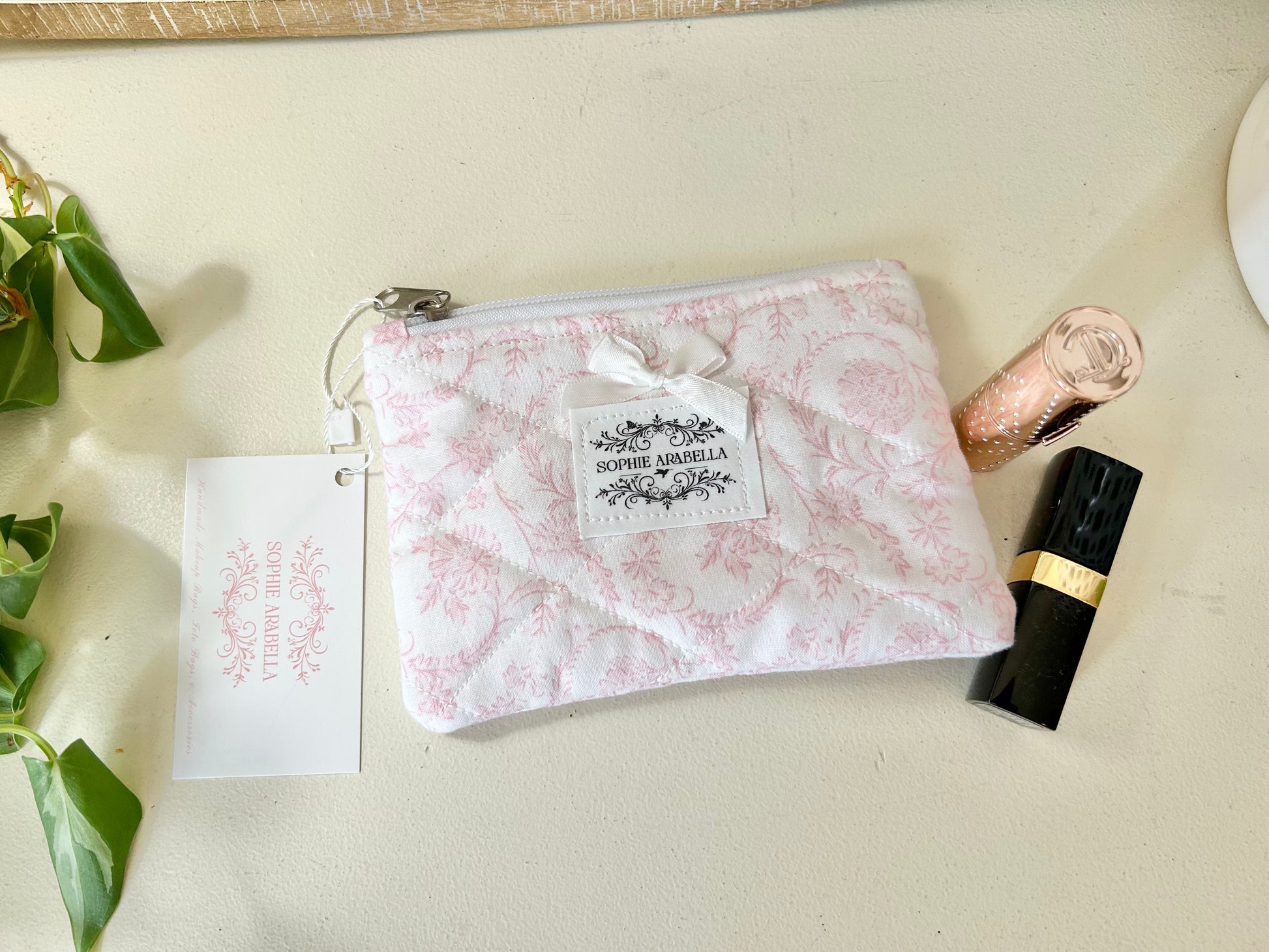 Bella Pink Mini Cosmetic Pouch