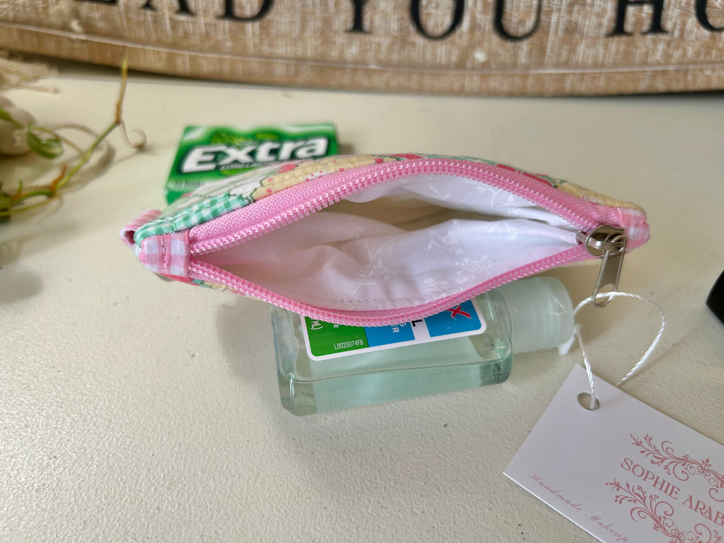 Strawberry Patchwork Zippered Wallet