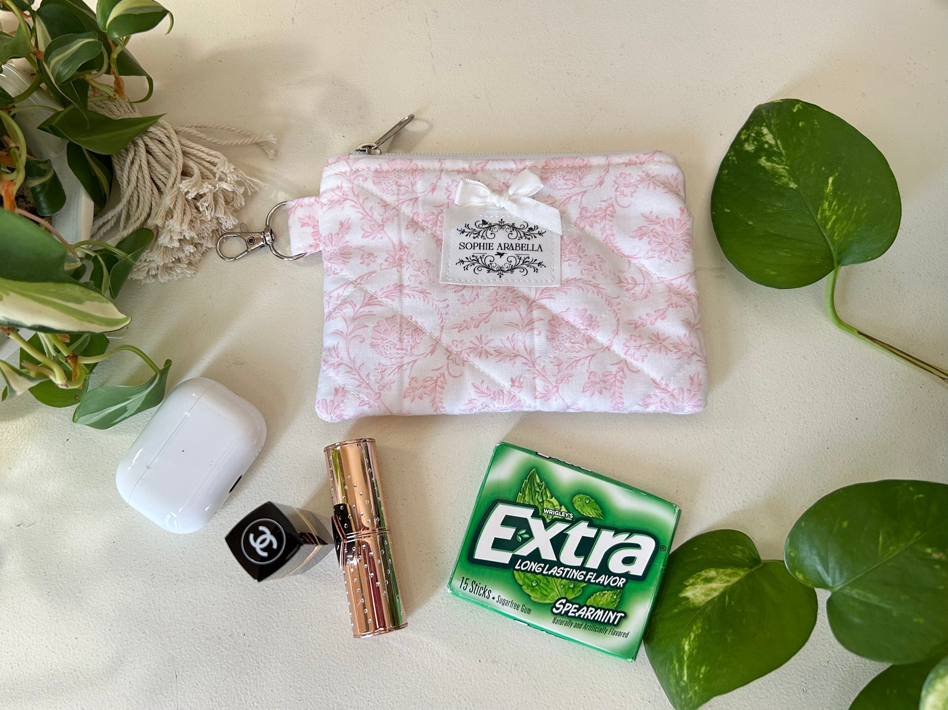 Bella Pink Zippered Wallet