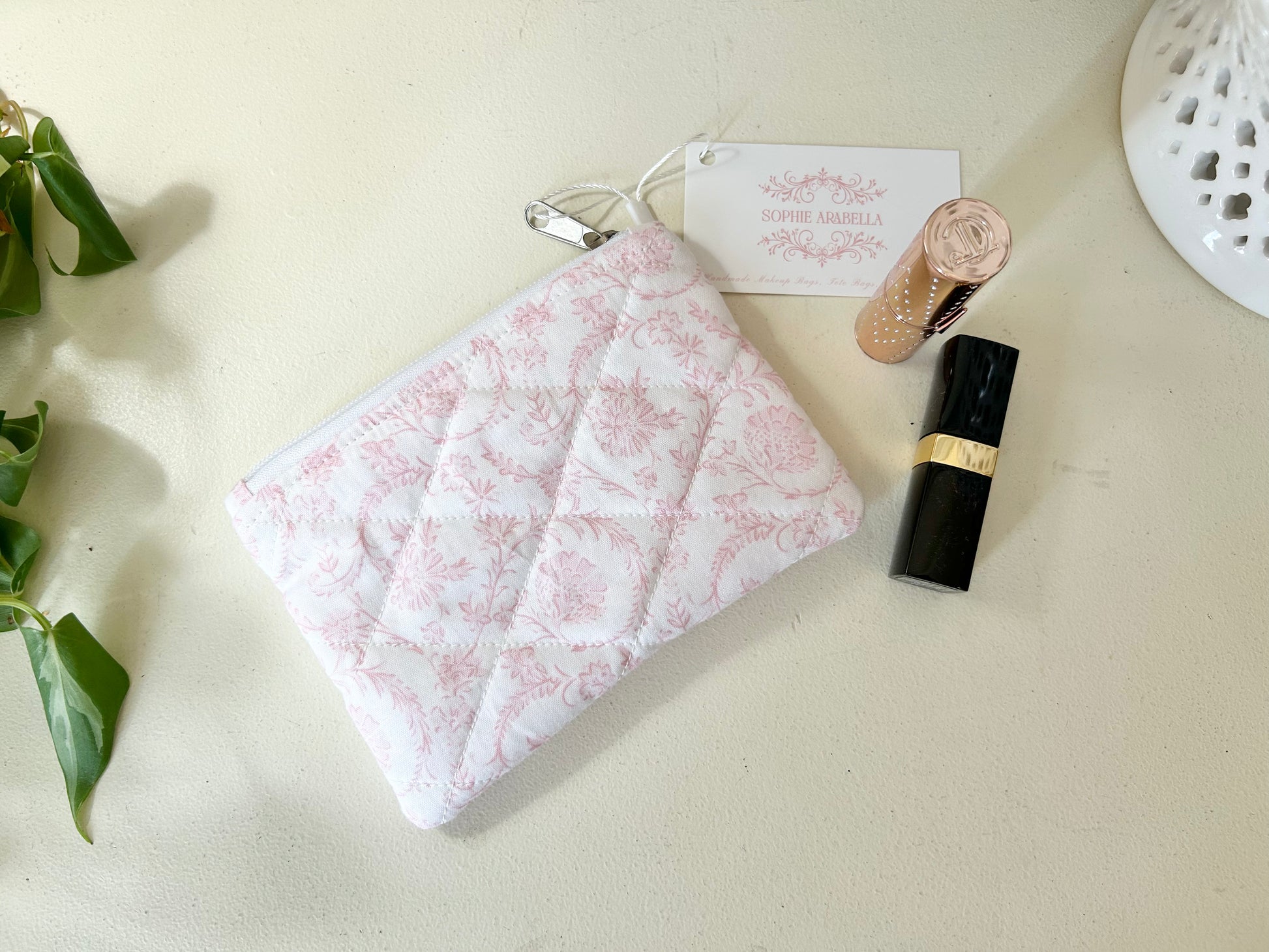 Bella Pink Mini Cosmetic Pouch