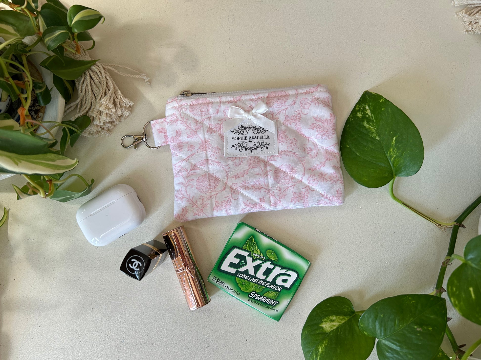 Bella Pink Zippered Wallet