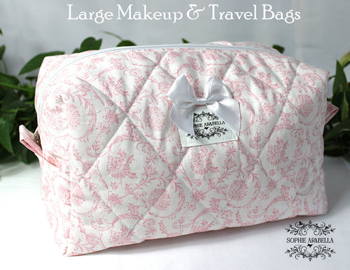 Makeup Bags - The Bella Pink Collection - Carry It All!